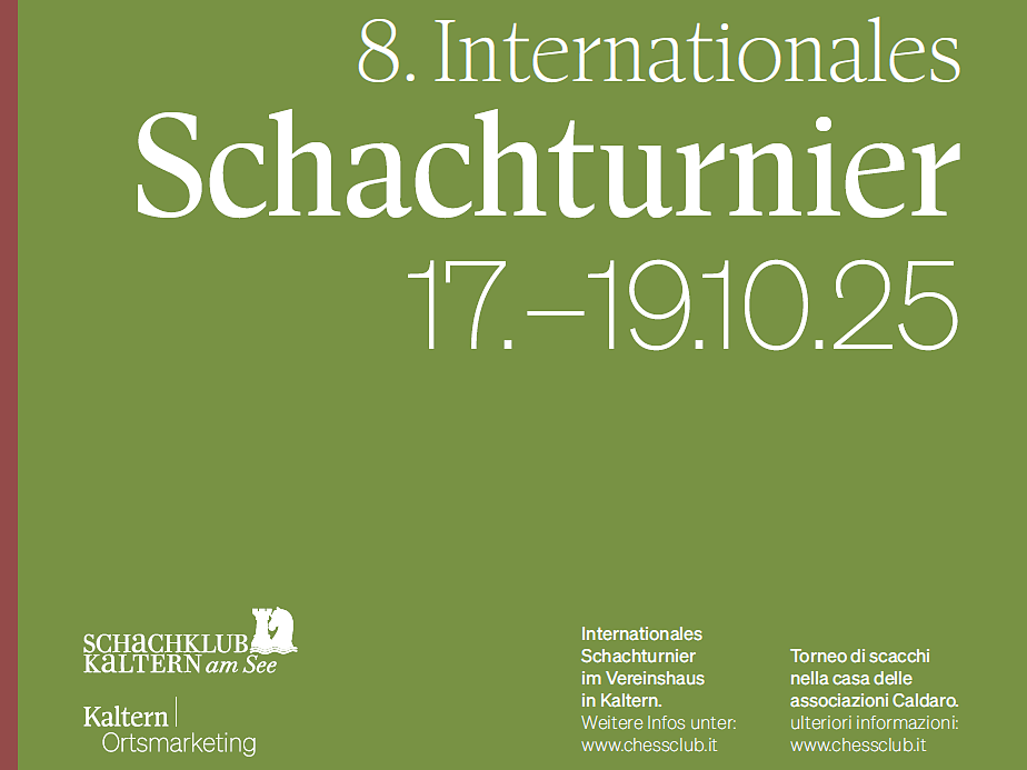 8th international Chess tournament "Kaltern-Trophy" - Alto Adige Wine Road - #1 - suedtirol.info