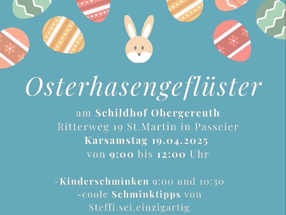 Easter Bunny Whispers St.Martin in Passeier/San Martino in Passiria 1 suedtirol.info