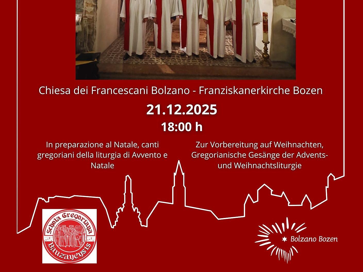 O SAPIENTIA - Concerto di Canto Gregoriano - Bolzano e dintorni - #2 - suedtirol.info