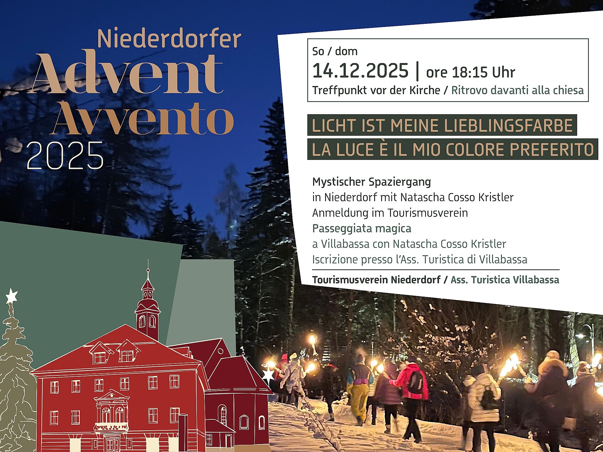 `Avvento a Villabassa`- La luce é il mio colore preferito - Regione dolomitica 3 Cime - #1 - suedtirol.info