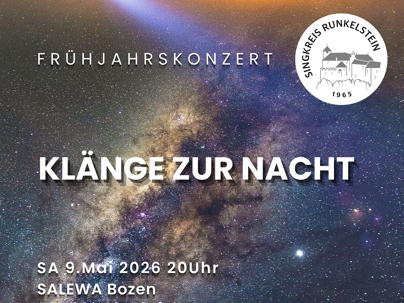 “Sounds of the Night” - Spring Concert 2026 - Bolzano/Bozen and environs - #1 - suedtirol.info