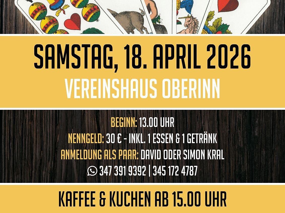 Torneo di carte "Watten" - Bolzano e dintorni - #3 - suedtirol.info