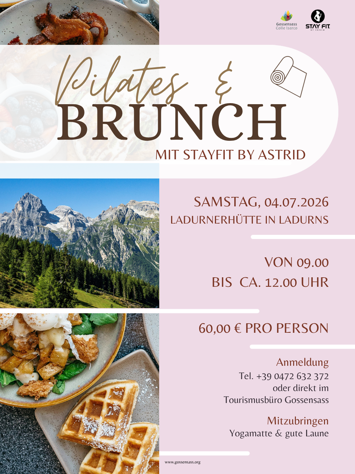 Pilates & Brunch - Sterzing und Umgebung - #1 - suedtirol.info