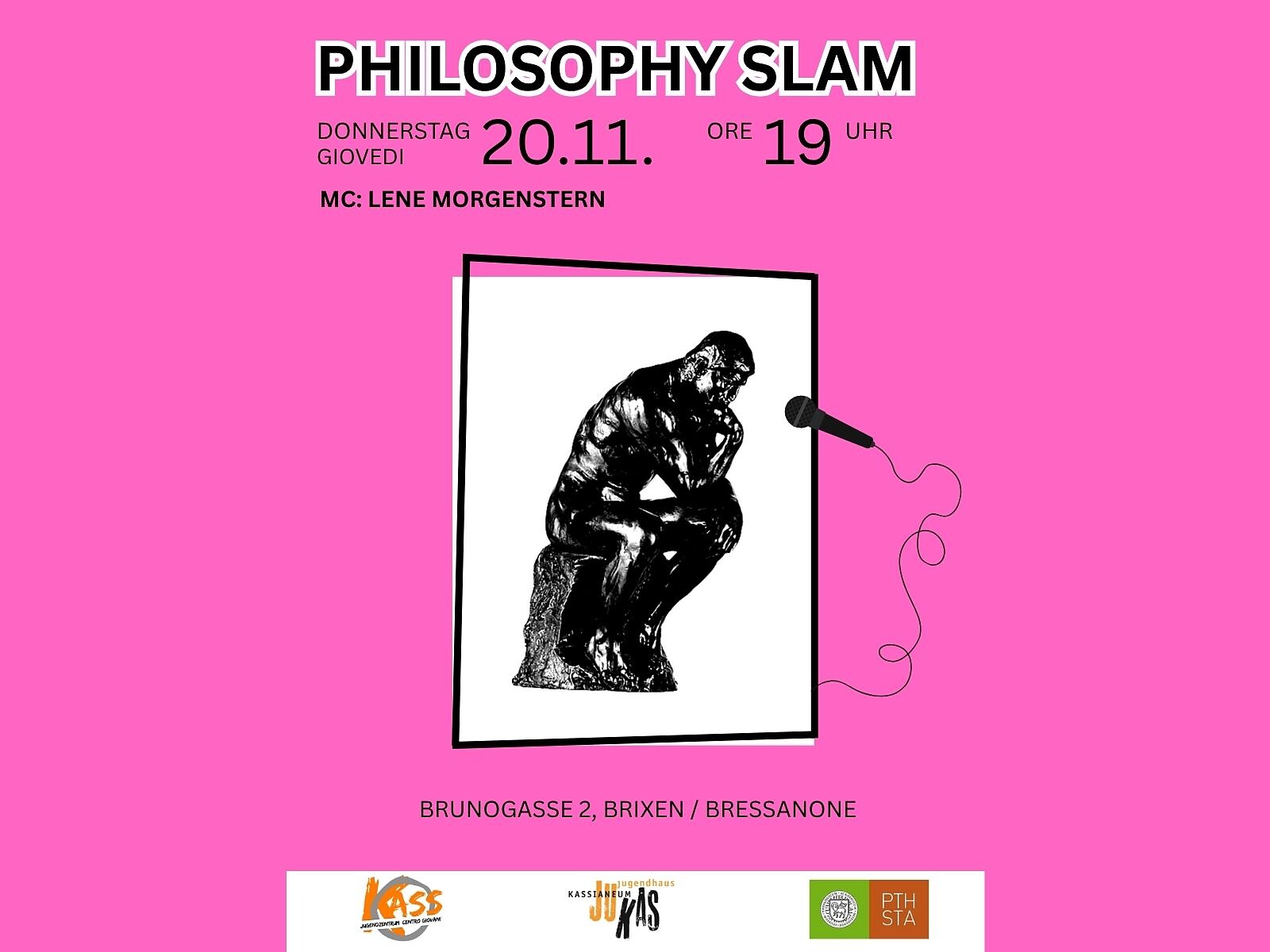 Philosophy Slam - Brixen/Bressanone and environs - #1 - suedtirol.info