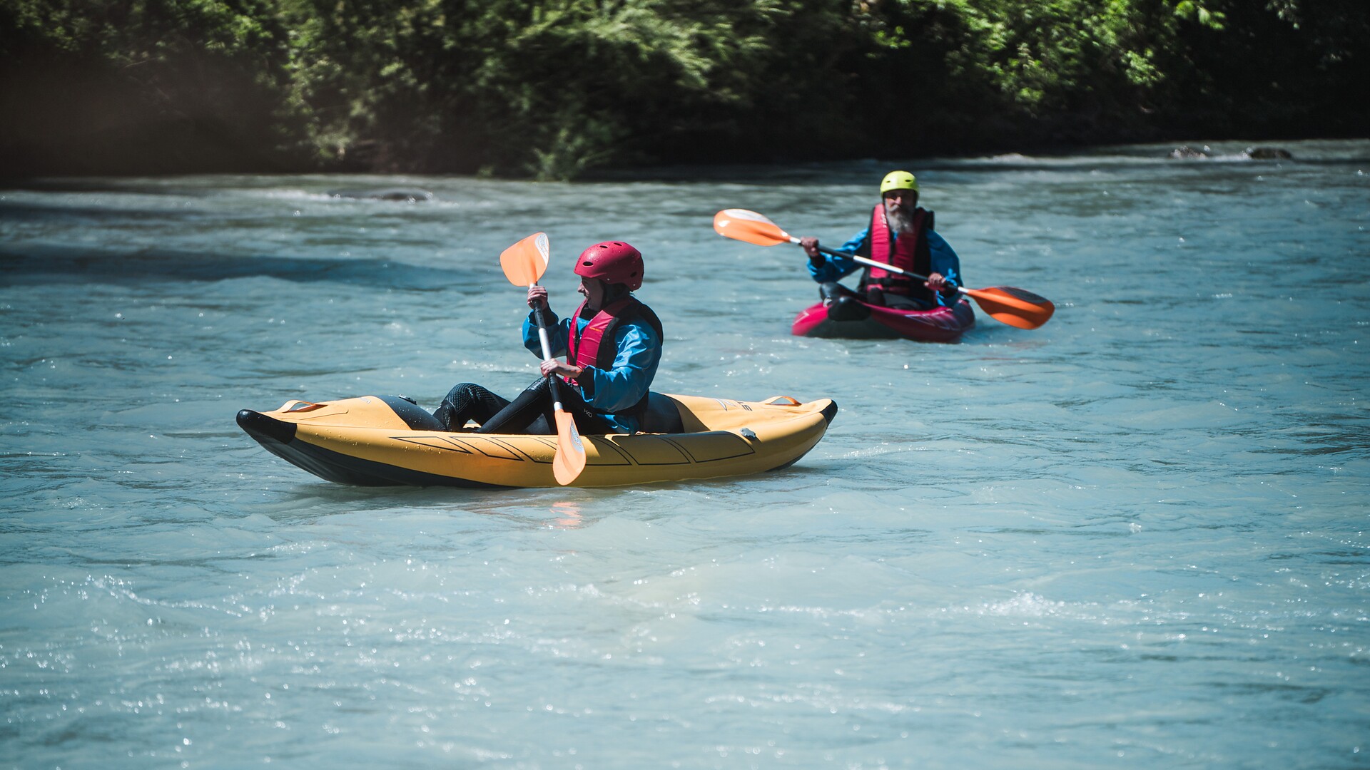 Packraft - white water paddling on the Etsch river - Meran/Merano and environs - #2 - suedtirol.info
