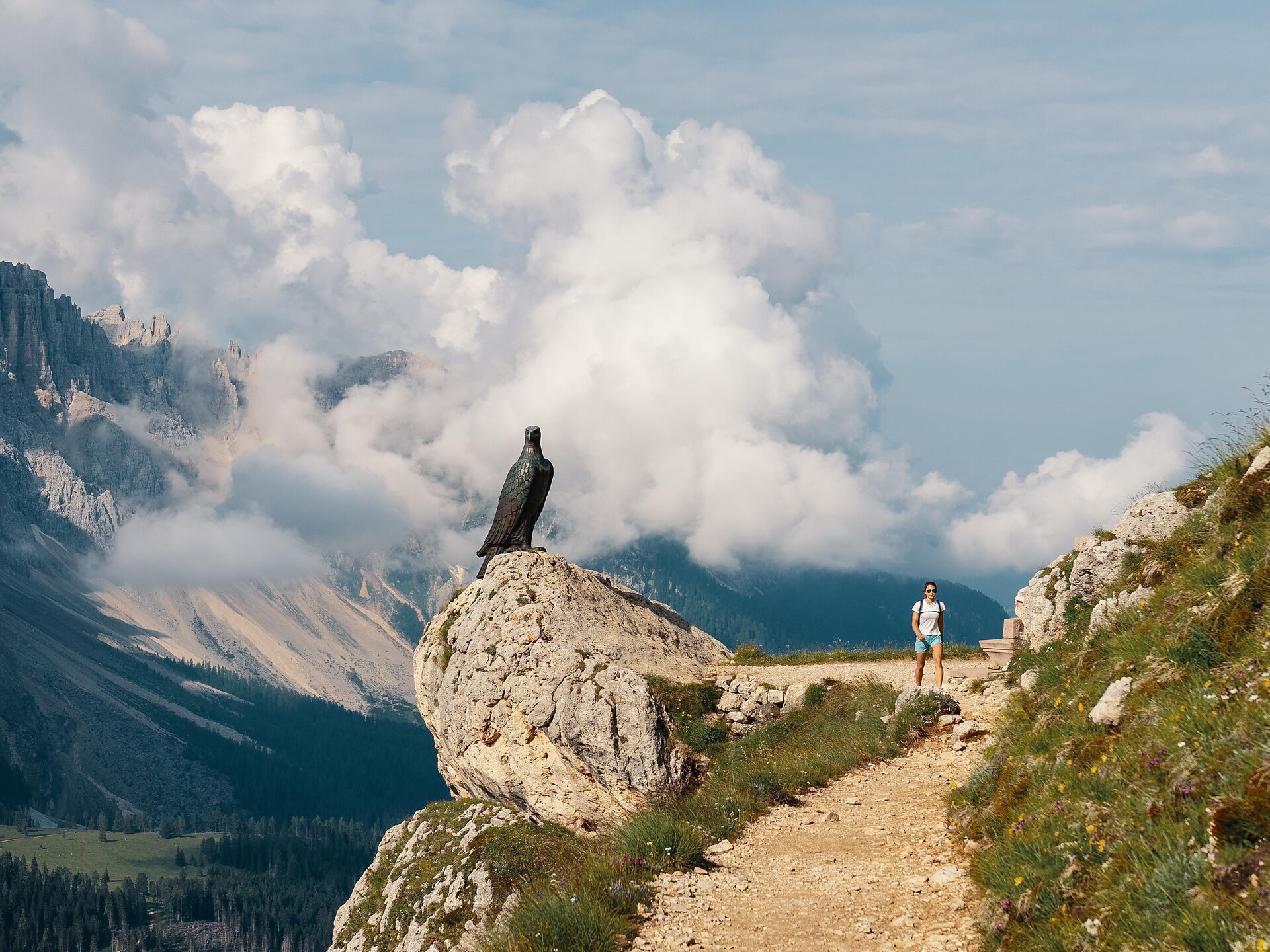 Panoramawanderung zu den Aussichtsplätzen am Rosengarten - Dolomitenregion Eggental - #3 - suedtirol.info