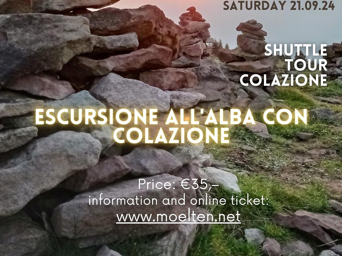 Escursione all'alba agli omini di pietra “Stoanernen Mandln“ con colazione Avelengo 2 suedtirol.info