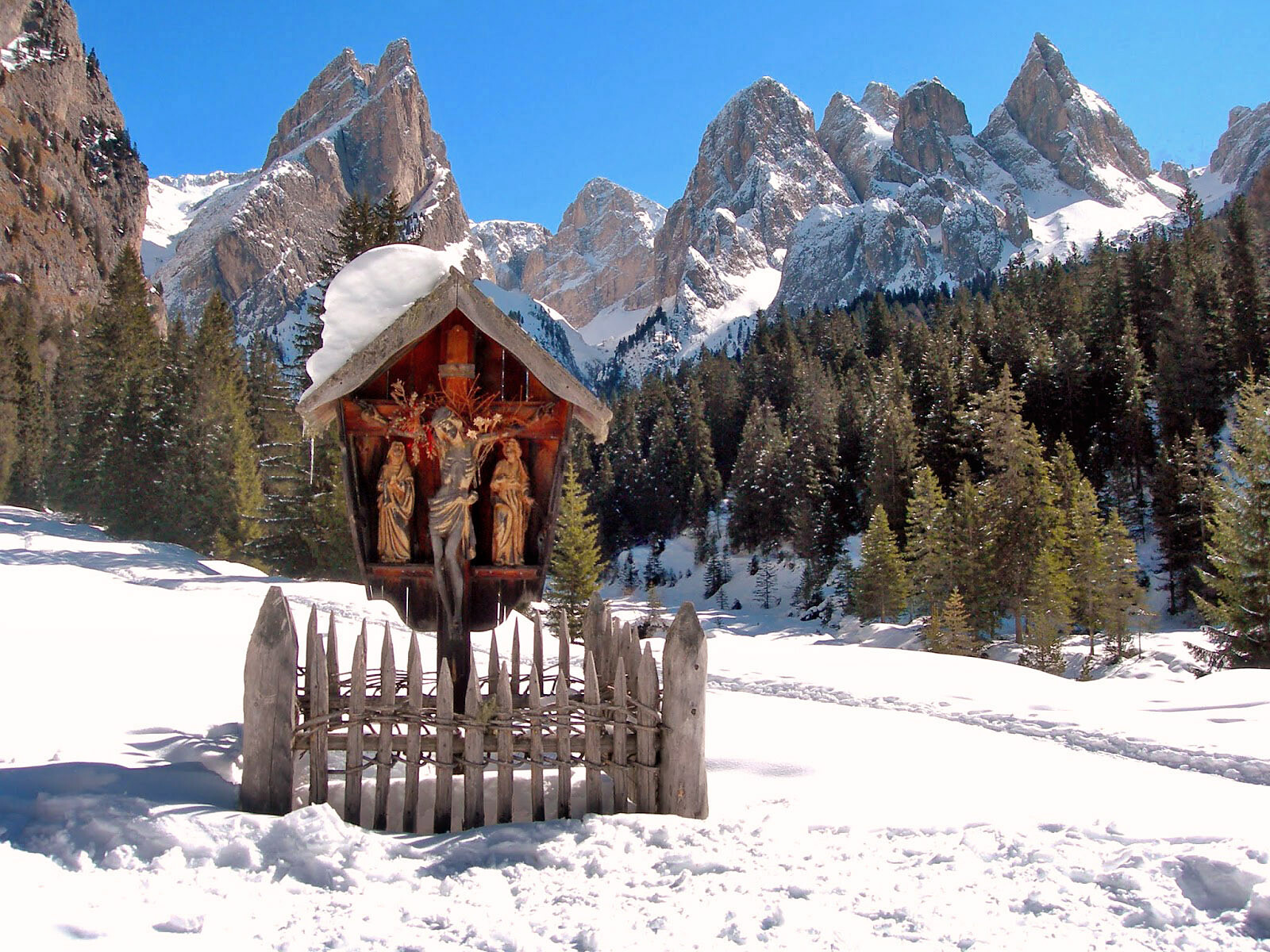 Schneeschuhwanderung ins Tschamintal - Dolomitenregion Seiser Alm - #1 - suedtirol.info