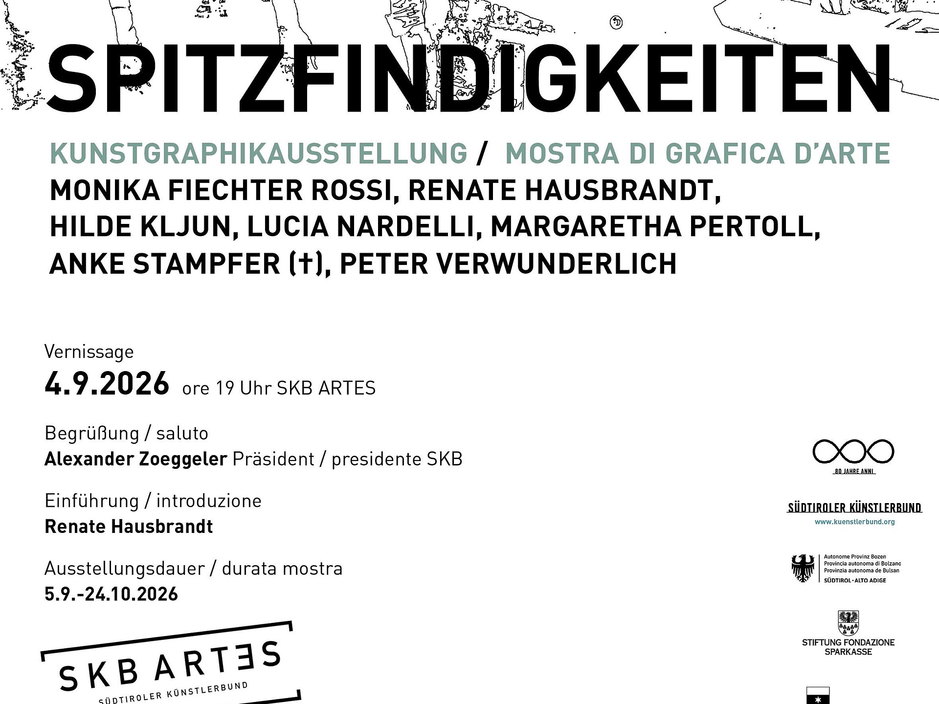 Spitzfindigkeiten - Mostra di arte grafica - Bolzano e dintorni - #1 - suedtirol.info