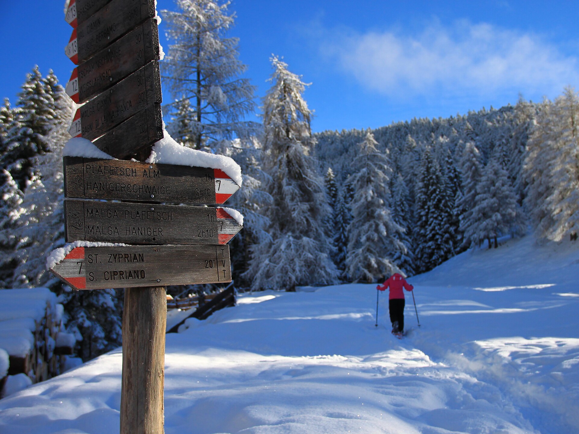Schneeschuhwanderung unterm Rosengarten - Dolomitenregion Seiser Alm - #1 - suedtirol.info