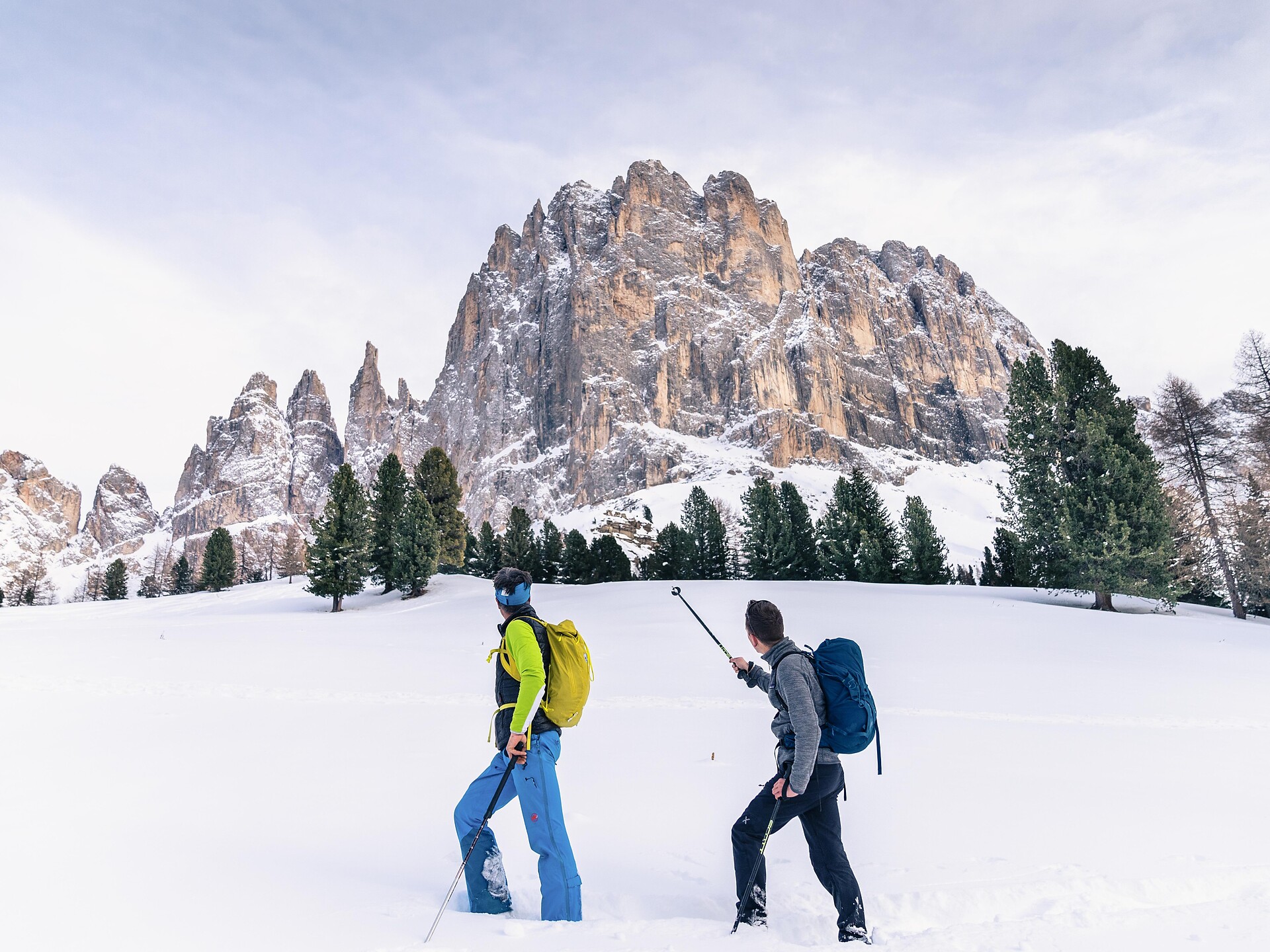 Snowshoe Hike in the Carezza hiking area - Dolomites Region Seiser Alm - #1 - suedtirol.info