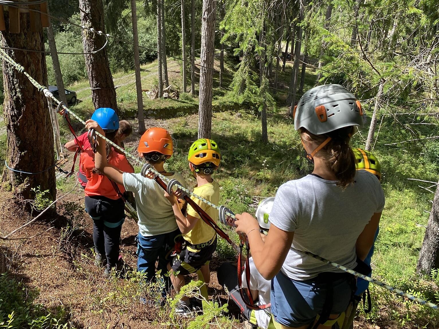 Corso d'arrampicata e zipline per bambini - Regione dolomitica Plan de Corones - #2 - suedtirol.info