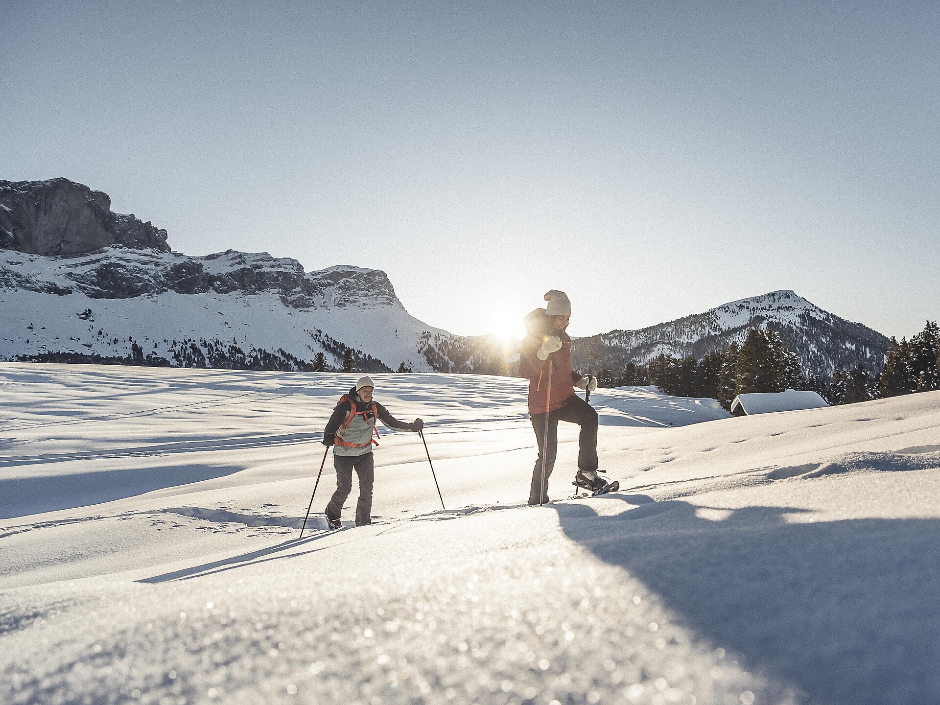 Geführte Schneeschuh-Tour den Raschötzkamm entlang - Dolomitenregion Villnösstal - #1 - suedtirol.info