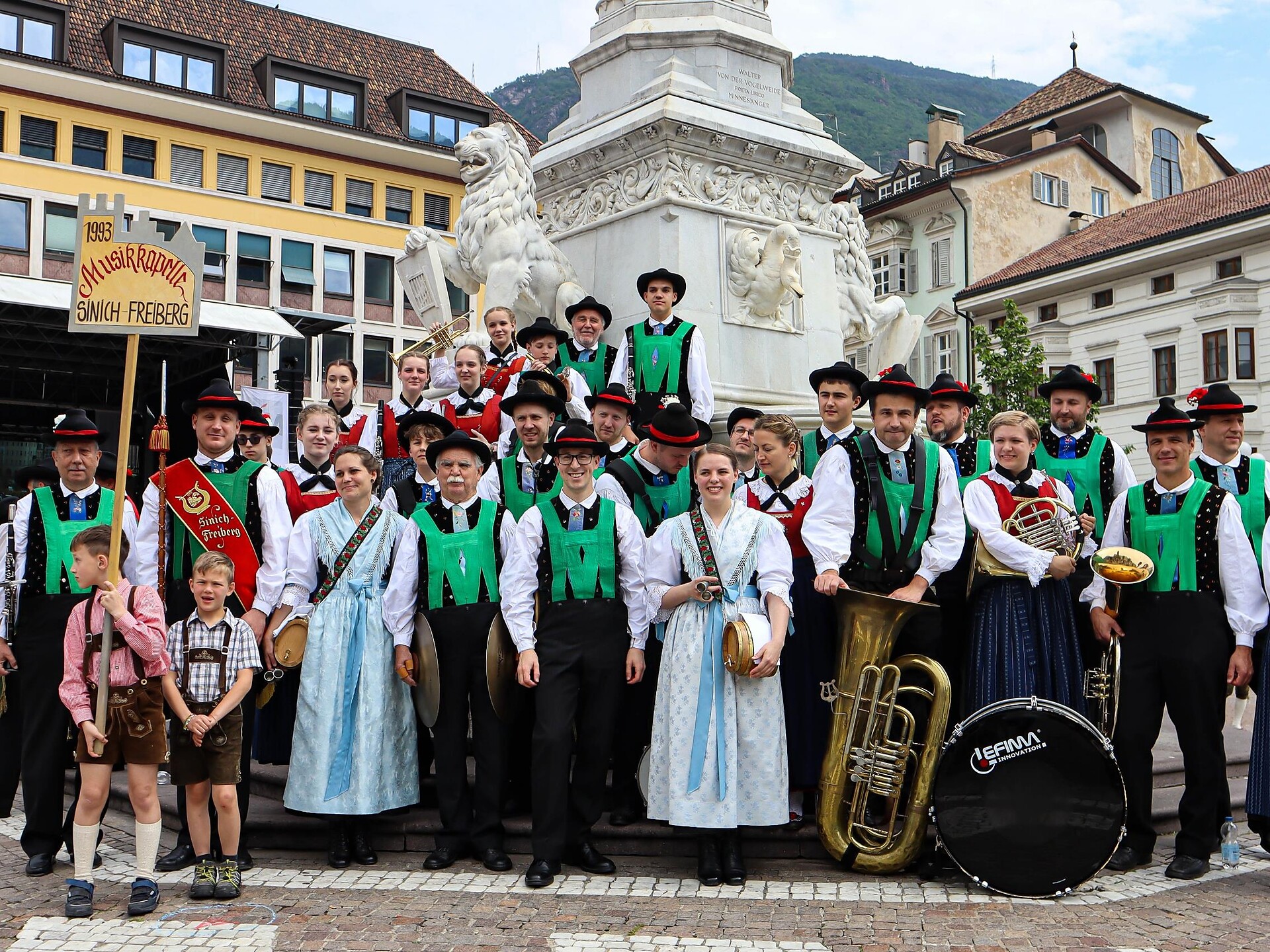 Sunday concert by the Musikkapelle Sinich/Freiberg Meran/Merano 1 suedtirol.info