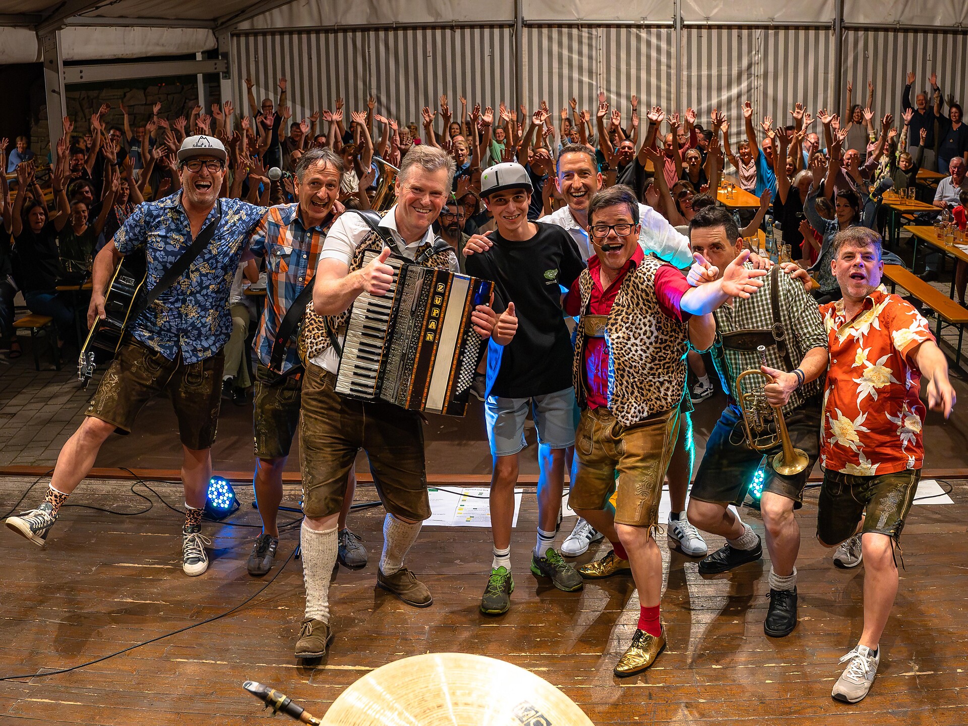Showtime mit der Vollmondband Karneid 1 suedtirol.info
