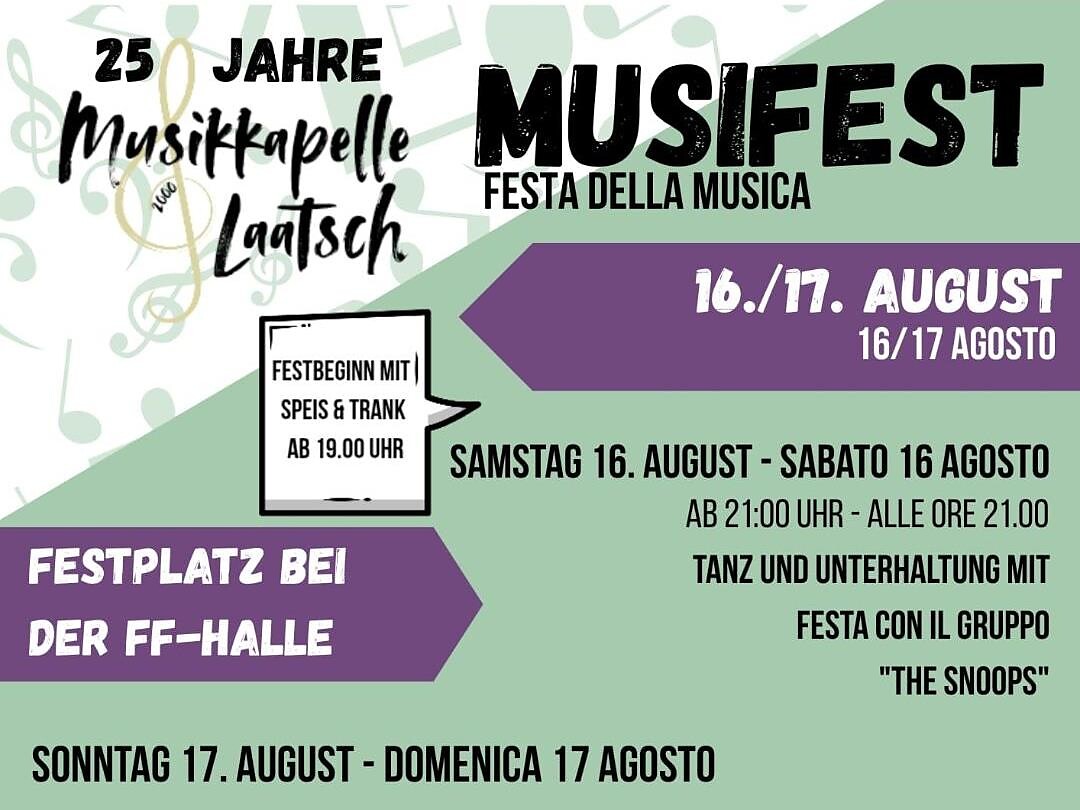 Festa della musica della banda musicale di Laudes - Val Venosta - #1 - suedtirol.info