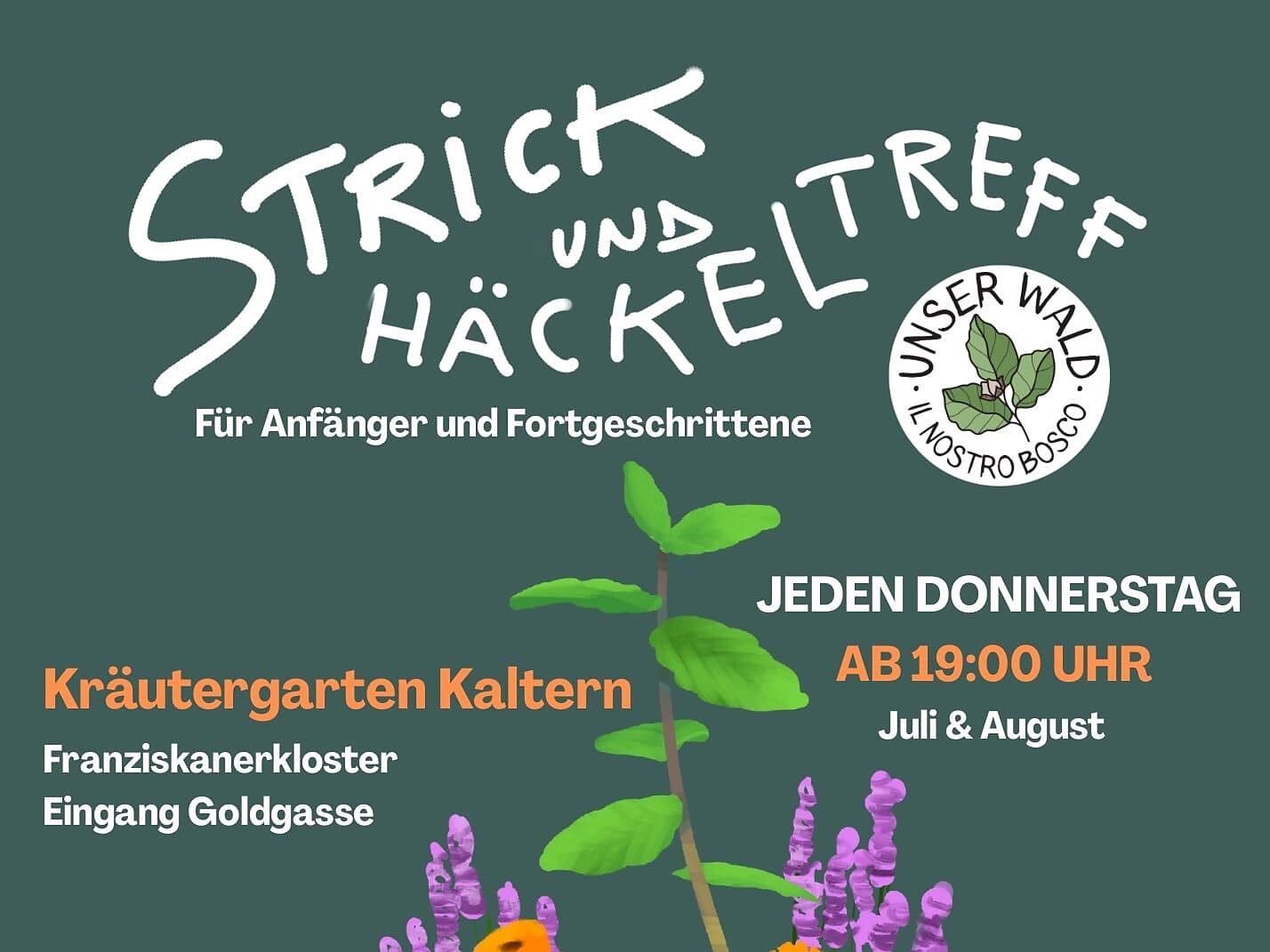 Strick und Häkeltreff im Kräutergarten - Südtiroler Weinstraße - #1 - suedtirol.info