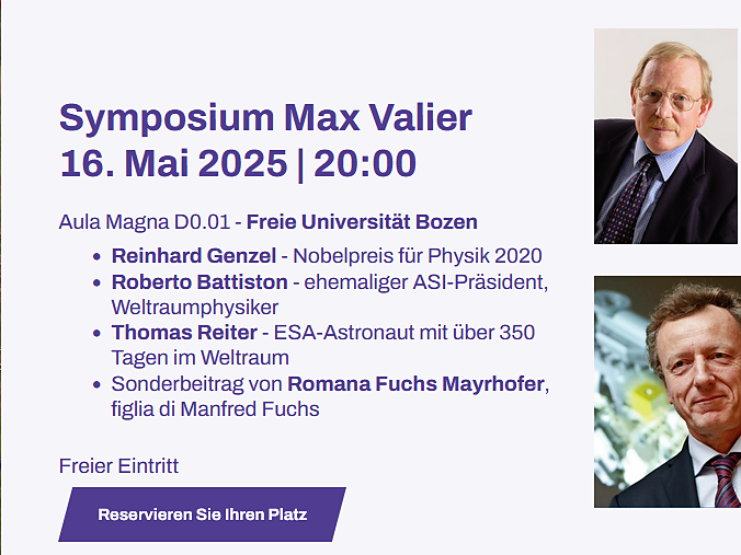 Symposium Max Valier - Max Valier Weeks 2025 Bolzano/Bozen 1 suedtirol.info