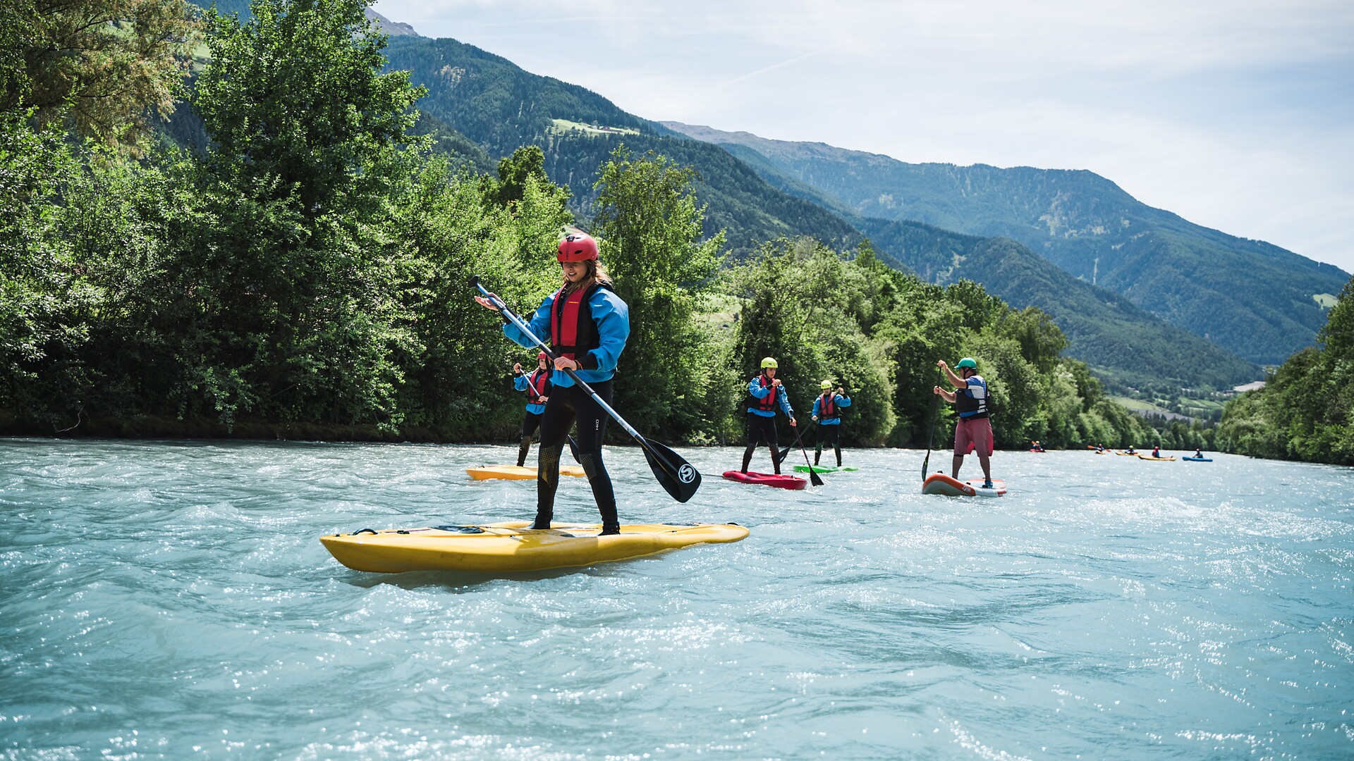 SUP - Stand up paddling sull'Adige - Merano e dintorni - #2 - suedtirol.info