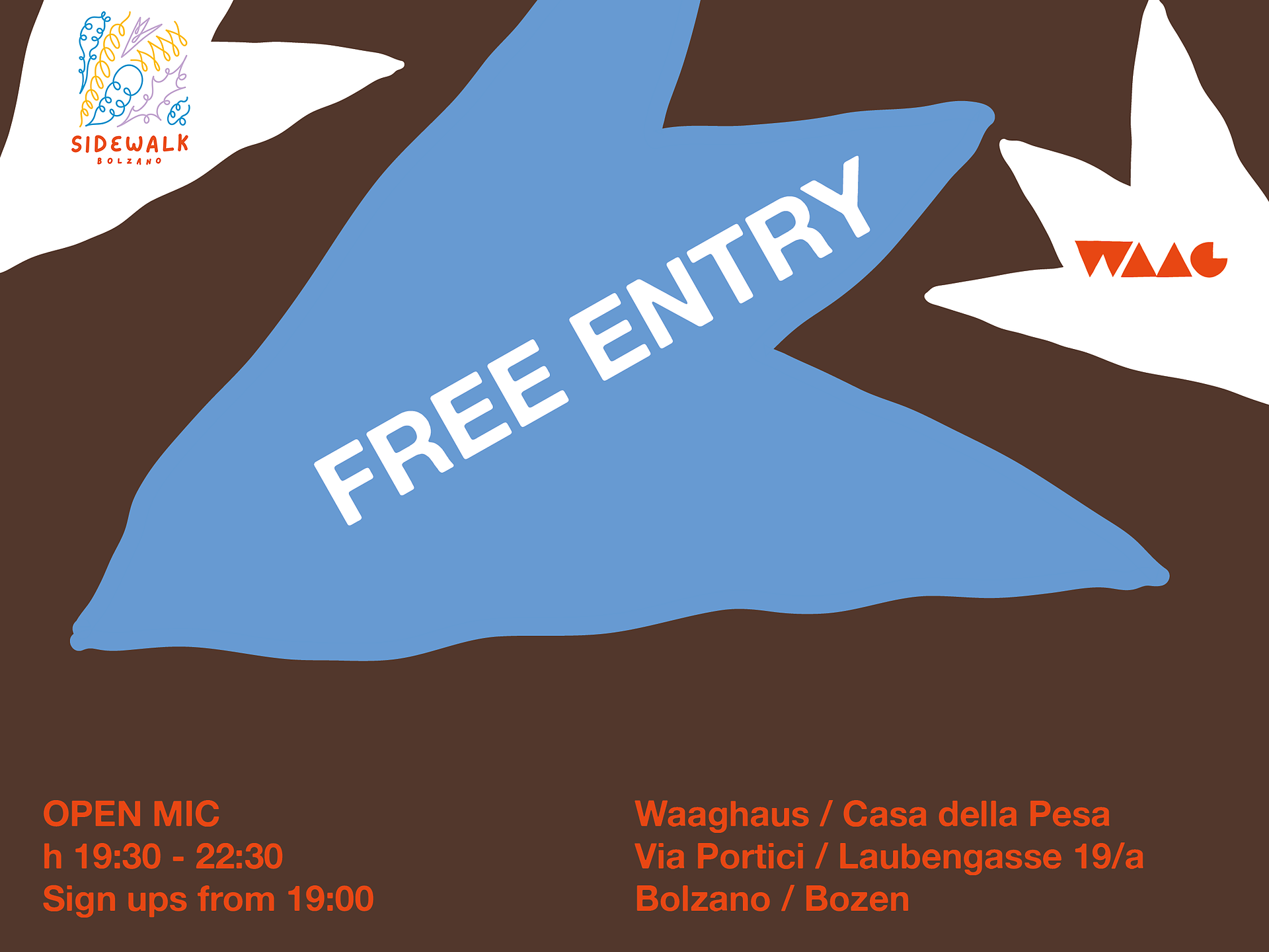 SIDEWALK – Open mic - Bolzano e dintorni - #2 - suedtirol.info