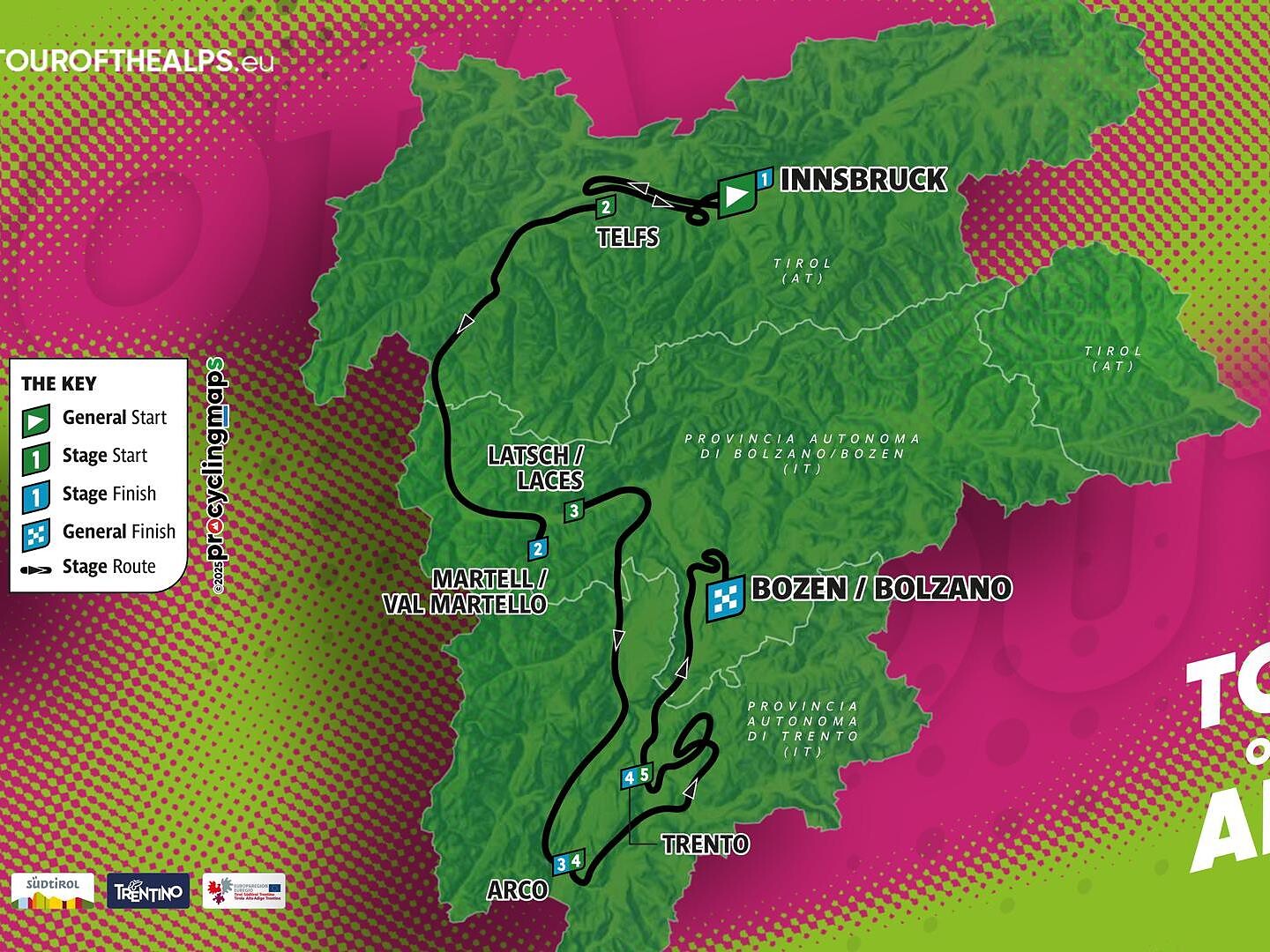 TOUR OF THE ALPS 2026 - Bozen Etappe - Bozen und Umgebung - #2 - suedtirol.info