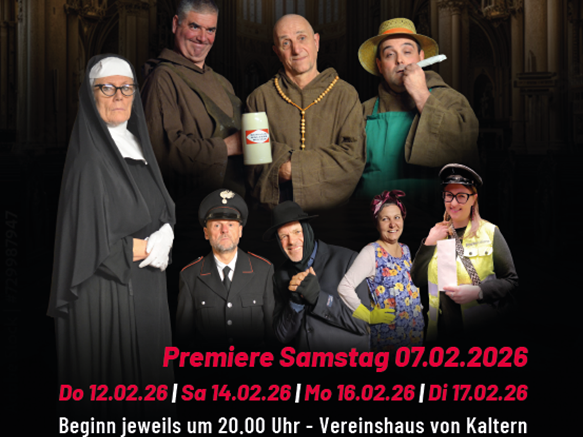 Theatergruppe Kaltern "Im Kloster ist der Teufel los" - Südtiroler Weinstraße - #2 - suedtirol.info