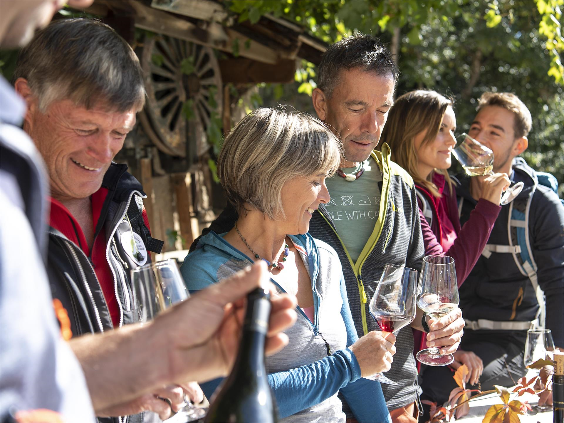 Törggelewanderung: Geführte Wanderung, Weinverkostung und Törggele-Mittagessen Völs am Schlern 2 suedtirol.info