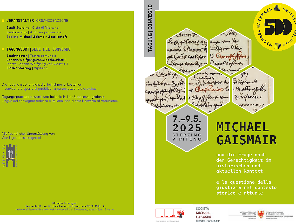 Tagung: Michael Gaismair Sterzing 1 suedtirol.info