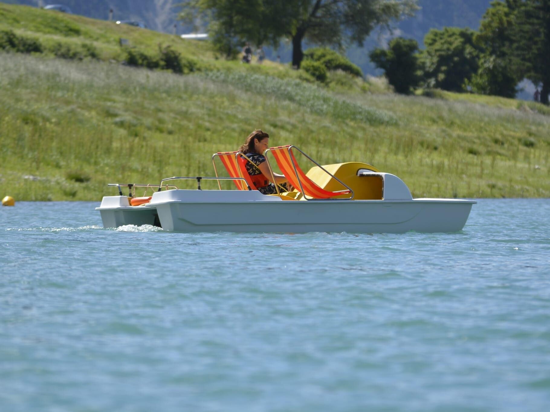 Tretbootverleih auf dem Reschensee - Vinschgau - #3 - suedtirol.info