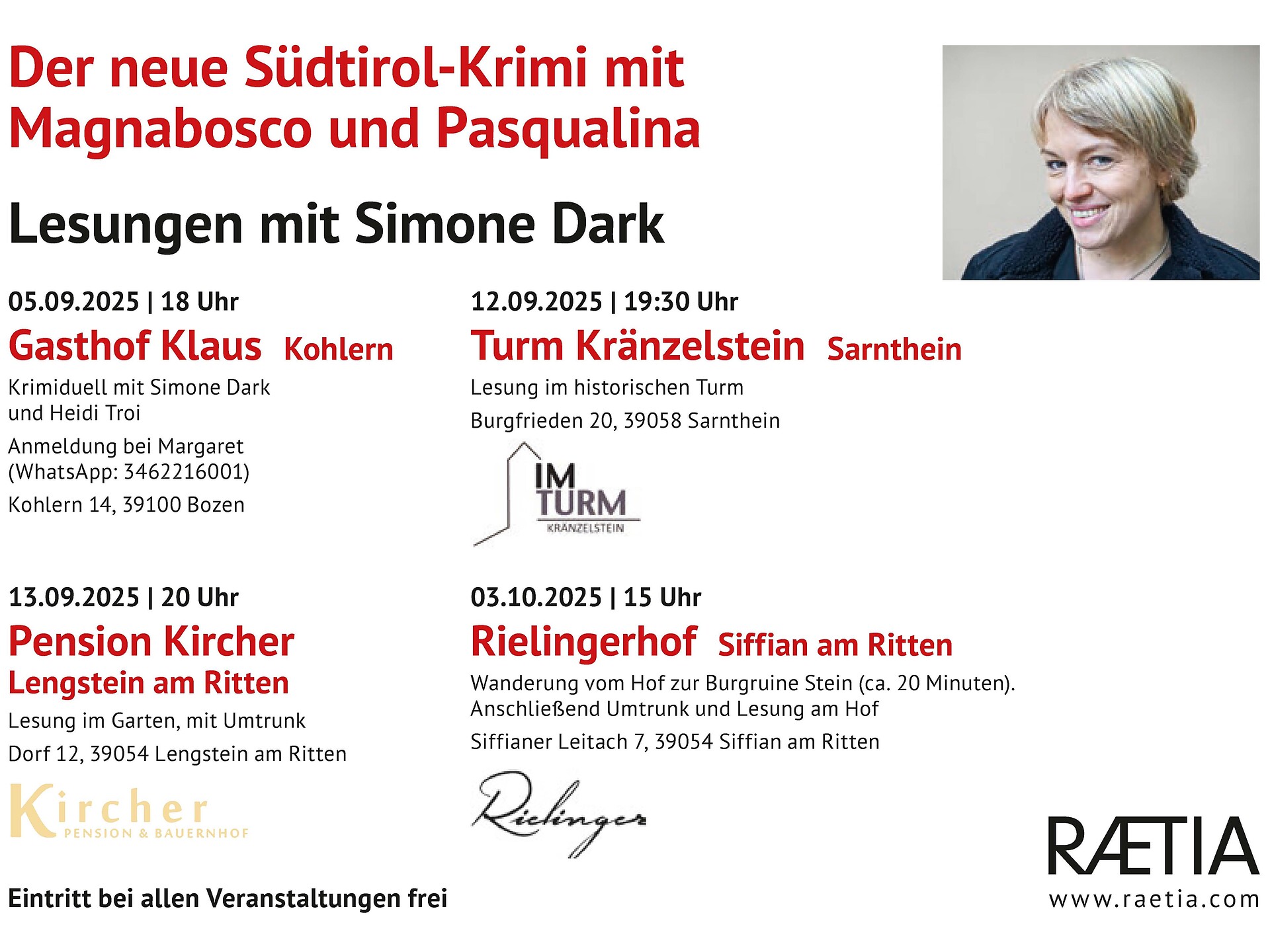 Teufel, Tanz mit mir! Lettura con Simone Dark - Bolzano e dintorni - #2 - suedtirol.info