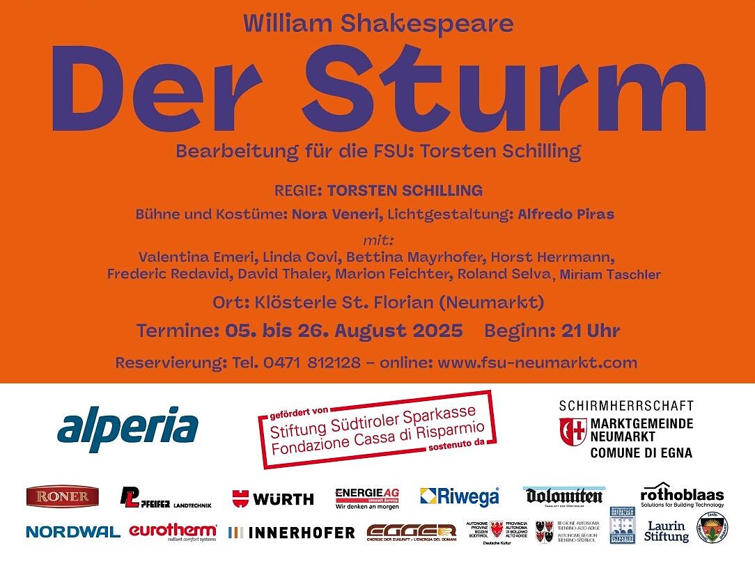 Teatro "Der Sturm" di William Shakespeare - Strada del Vino - #1 - suedtirol.info