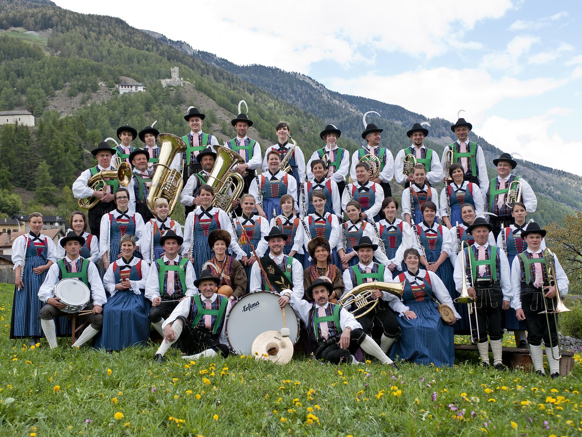 Santa Messa sulla cima di Tella - Concerto alla festa della malga Tella - Val Venosta - #3 - suedtirol.info