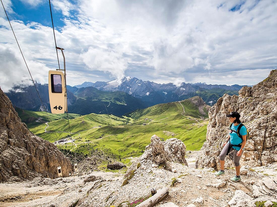 Gita in uno spettacolo naturale-Attraverso la Forcella Sassolungo al Passo Sella Santa Cristina Val Gardena 2 suedtirol.info