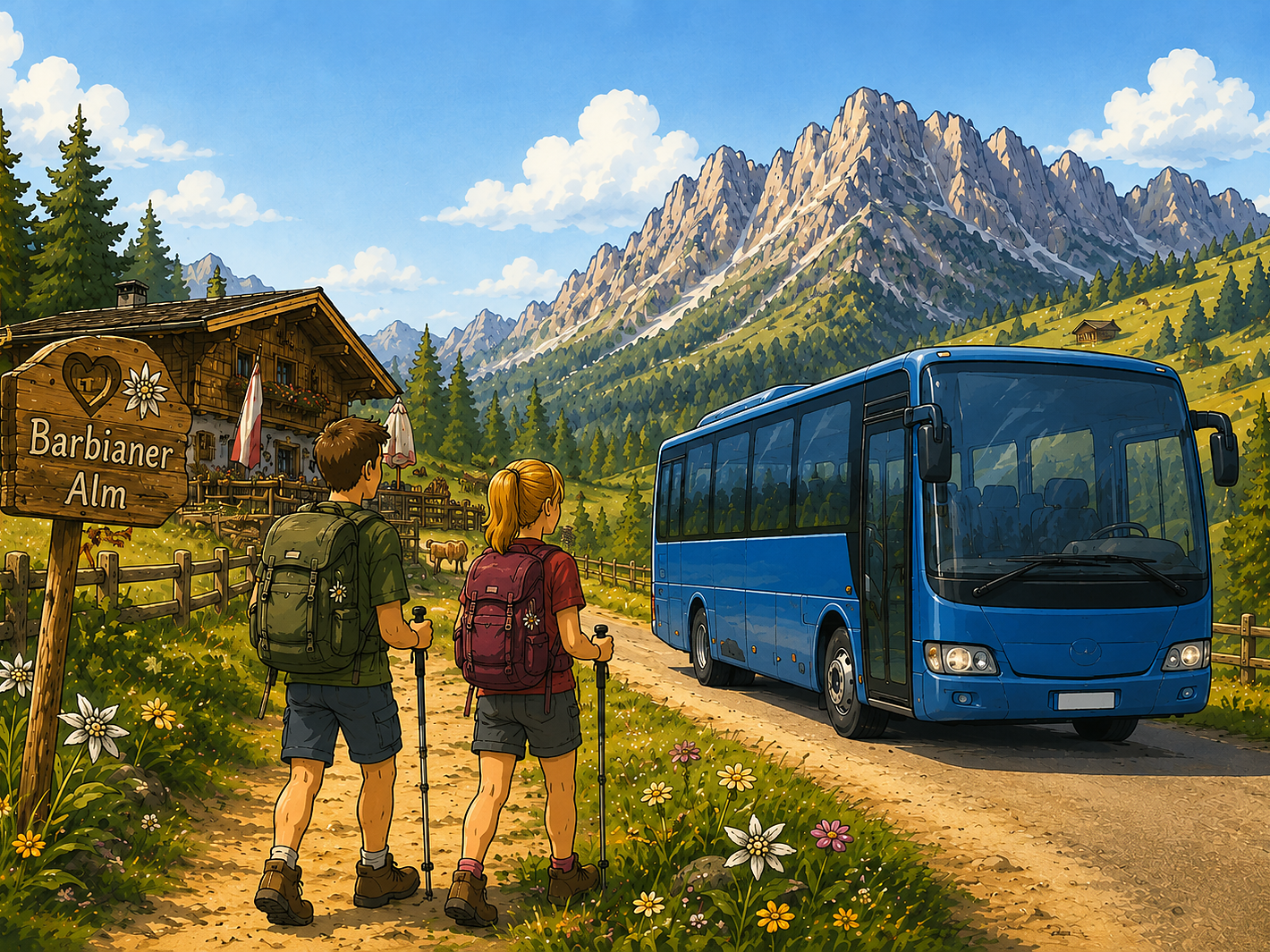 Bus navetta all'Alpe di Barbiano/parcheggio Huber Kreuz - Bressanone e dintorni - #1 - suedtirol.info