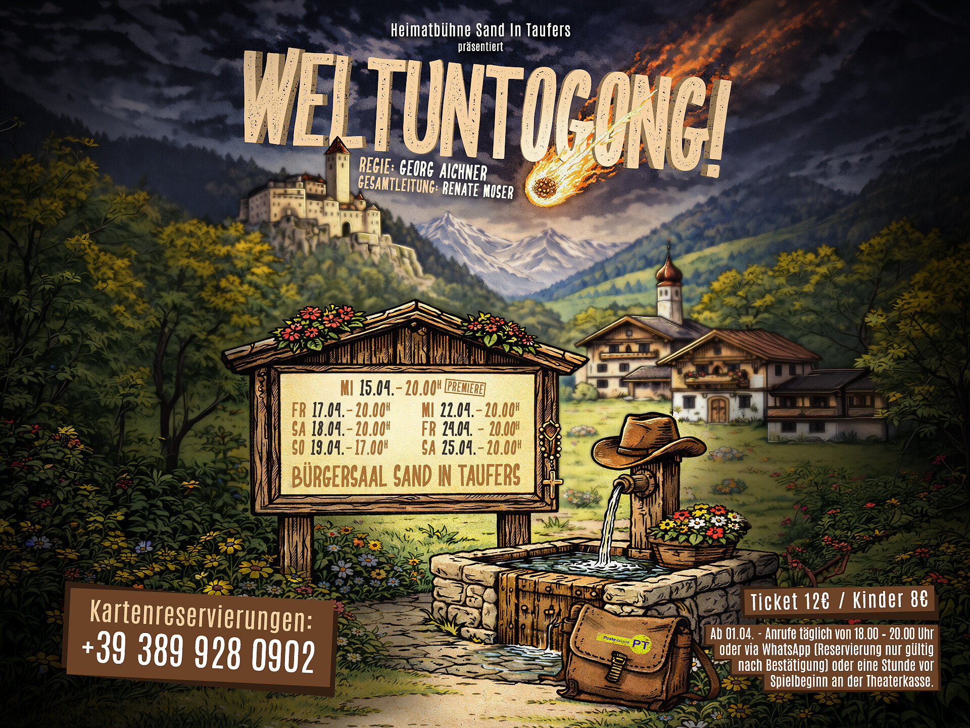 Weltuntogong! - Theateraufführung der Heimatbühne Sand in Taufers - Ahrntal - #1 - suedtirol.info