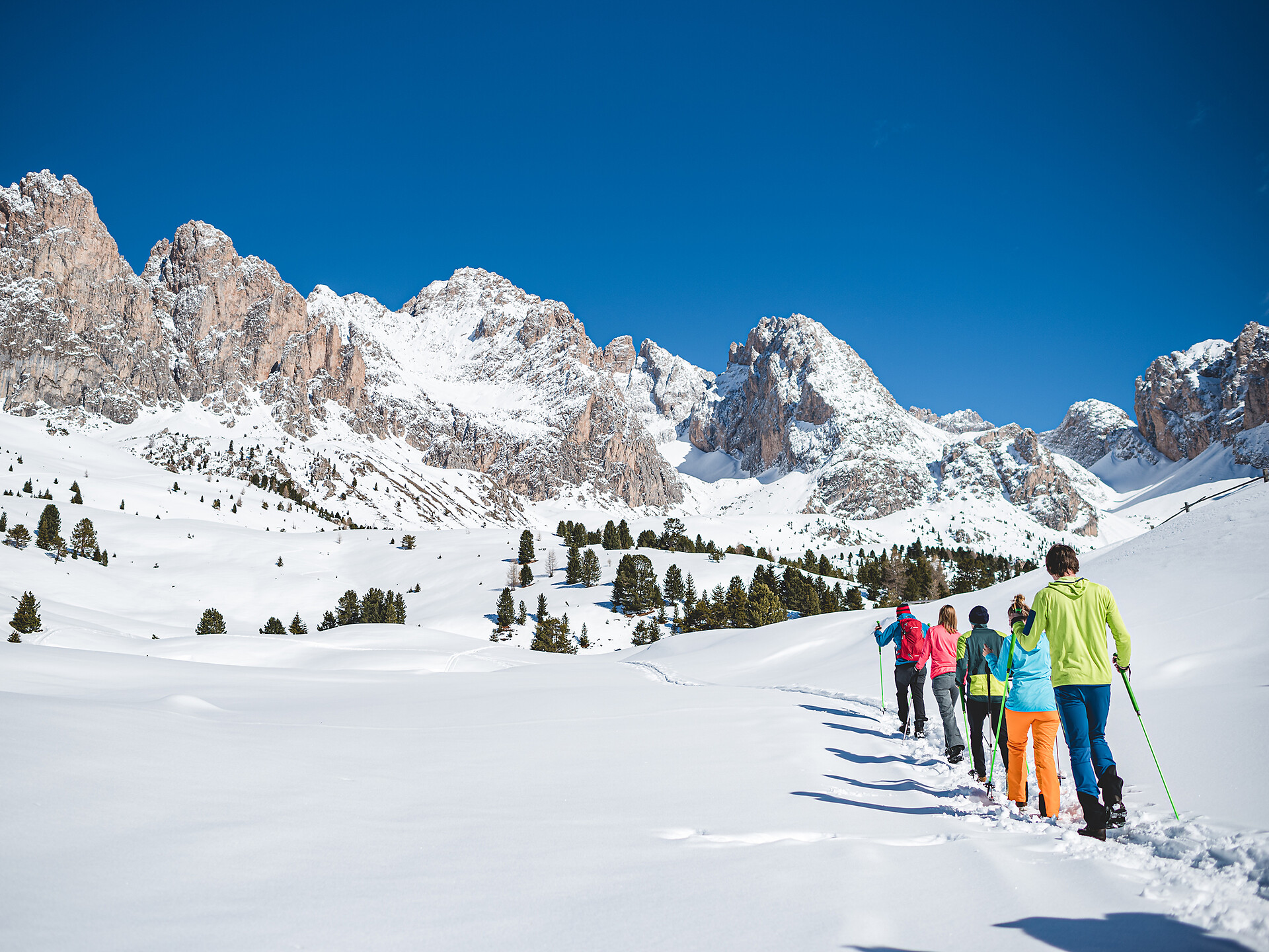Winterwanderung unter den Geislern im Naturpark Puez-Geisler - Dolomitenregion Gröden - #2 - suedtirol.info