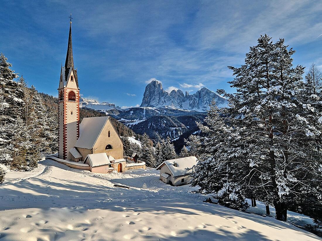 Winterwanderung zur St. Jakobskirche: die älteste Kirche Grödens - Dolomitenregion Gröden - #2 - suedtirol.info