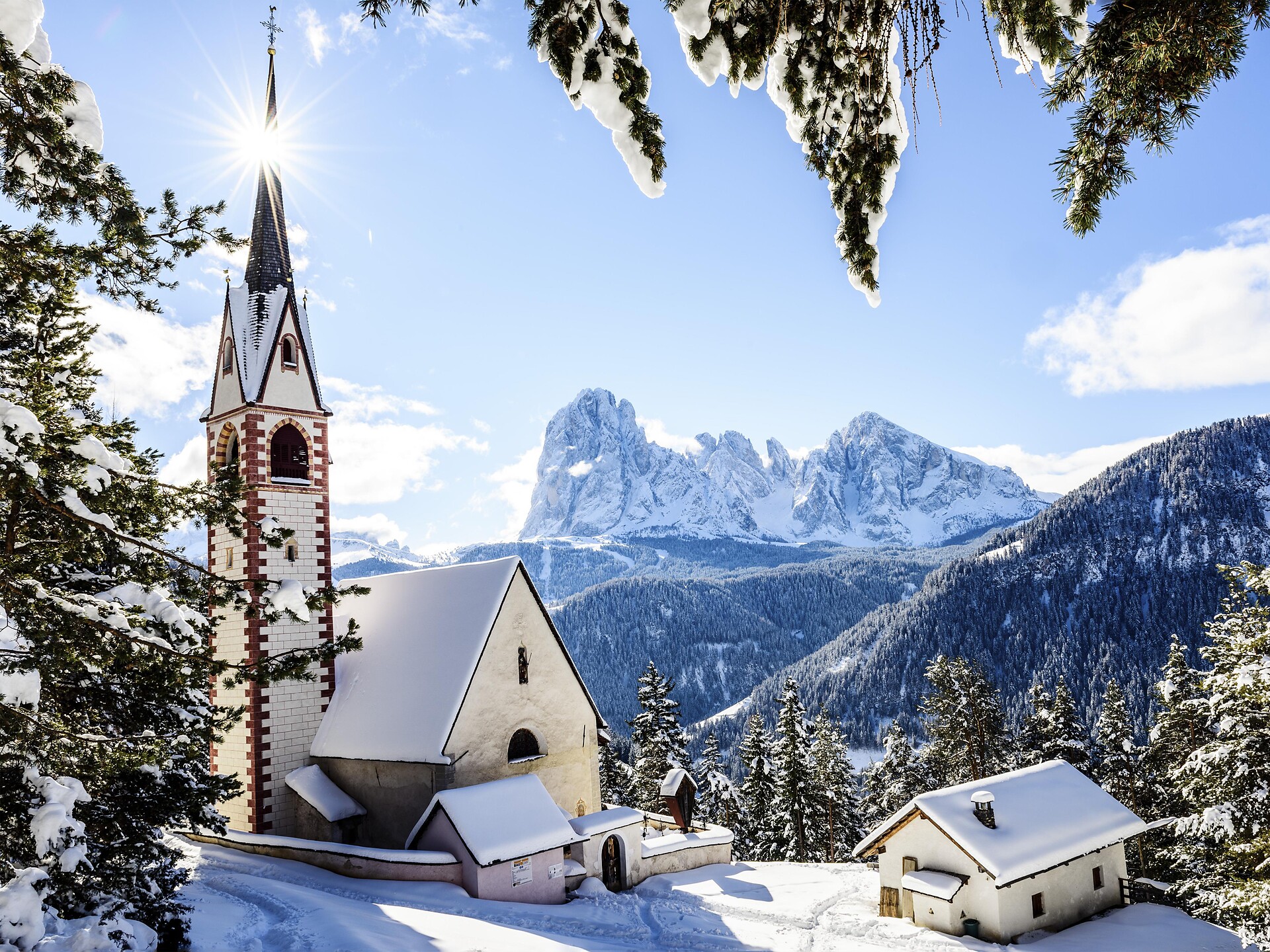 Winterwanderung zur St. Jakobskirche: die älteste Kirche Grödens - Dolomitenregion Gröden - #1 - suedtirol.info