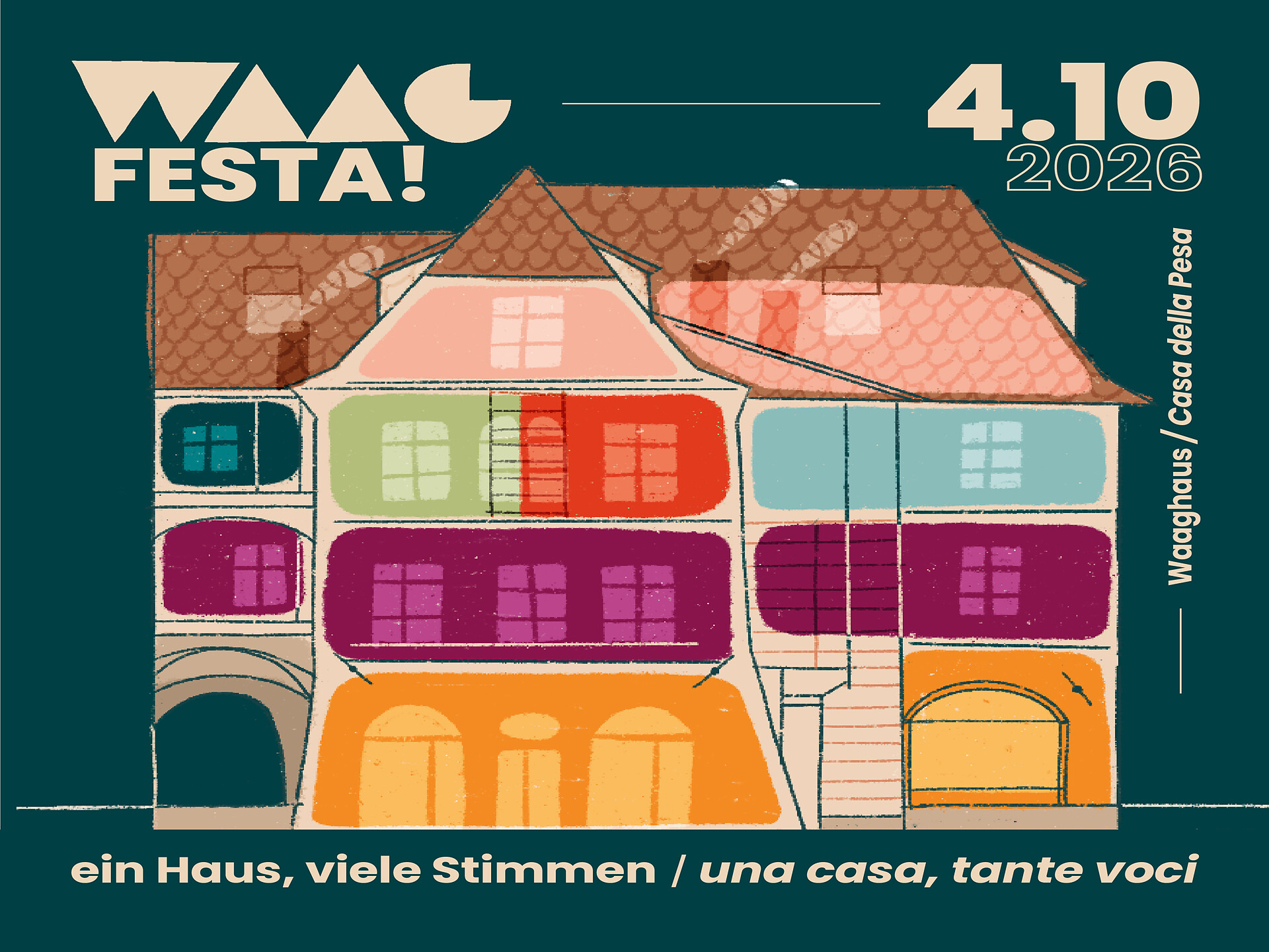 WAAG FESTA 2026 - Una casa, tante voci - Bolzano e dintorni - #1 - suedtirol.info