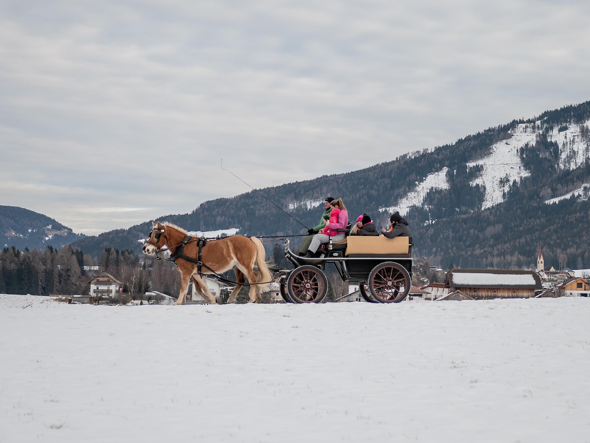 Winter romance: Carriage ride through Olang - Dolomites Region Kronplatz/Plan de Corones - #1 - suedtirol.info