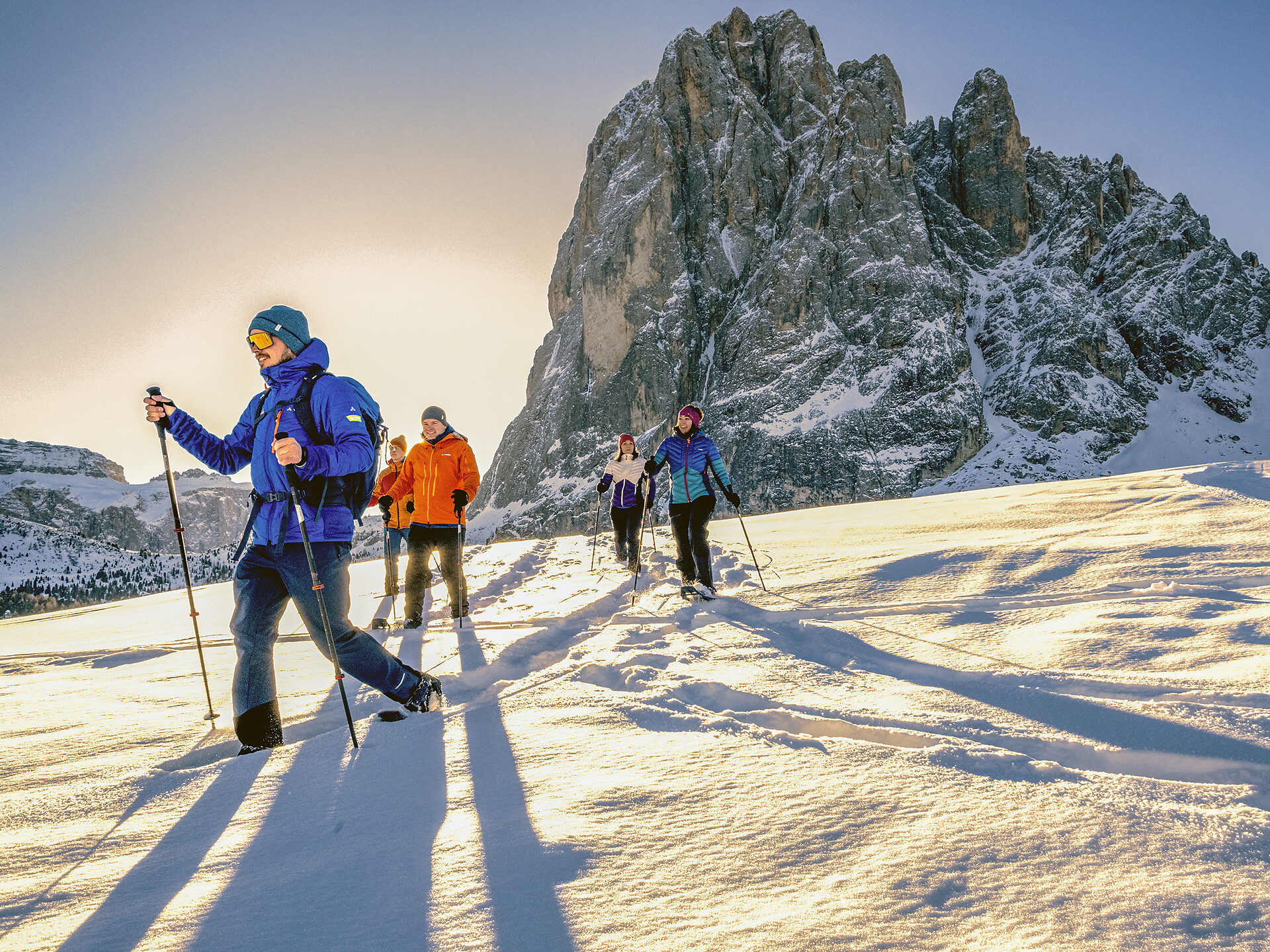 Winter Wonders: A Half-Day Hike to Mont Sëura in Alpenglow - Dolomites Region Val Gardena - #1 - suedtirol.info