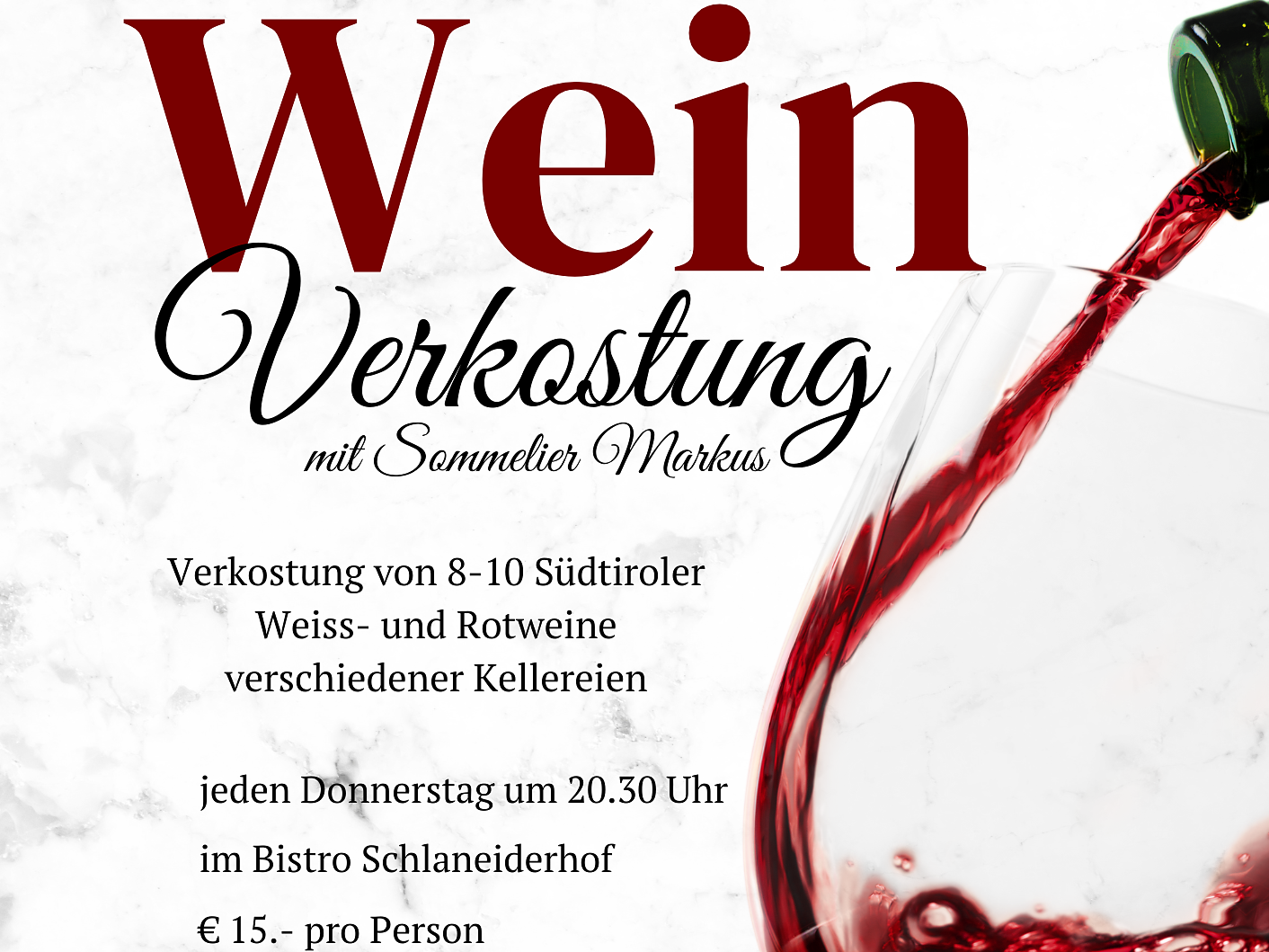 Wein Verkostung mit Sommelier Markus - Bozen und Umgebung - #1 - suedtirol.info