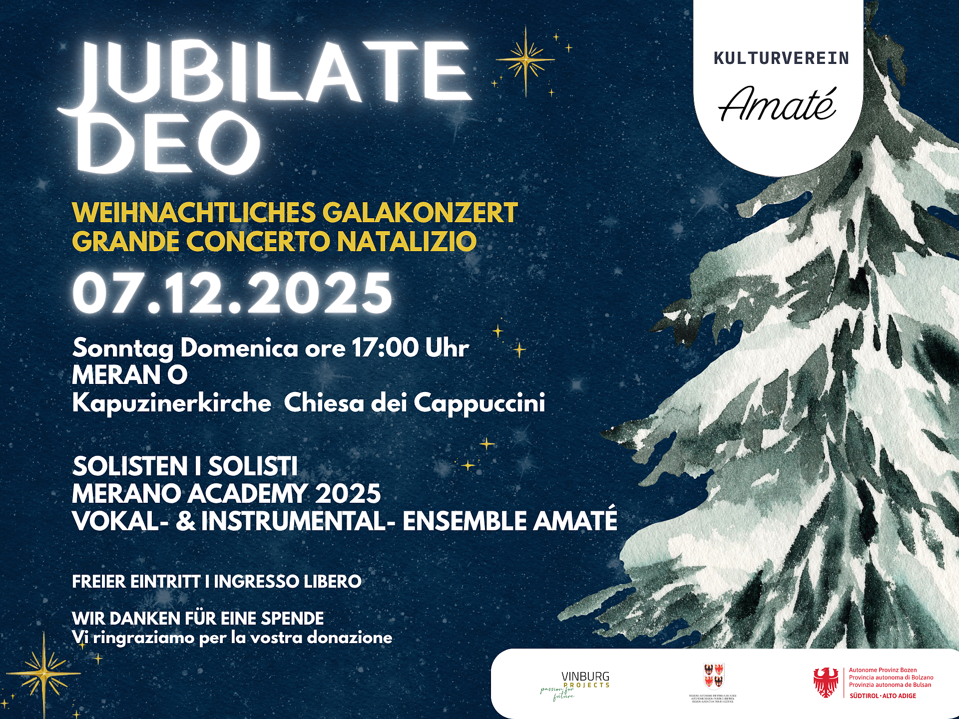 Christmas concert: Jubilate Deo - Meran/Merano and environs - #1 - suedtirol.info