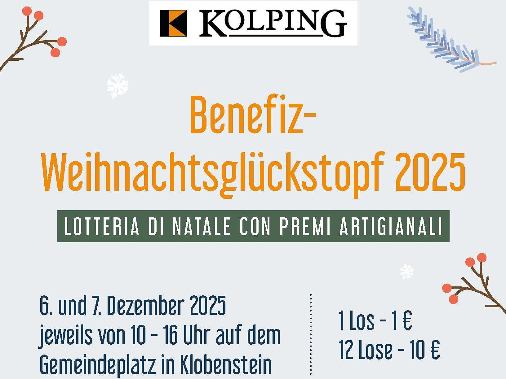 Benefiz-Weihnachtsglückstopf - Bozen und Umgebung - #1 - suedtirol.info