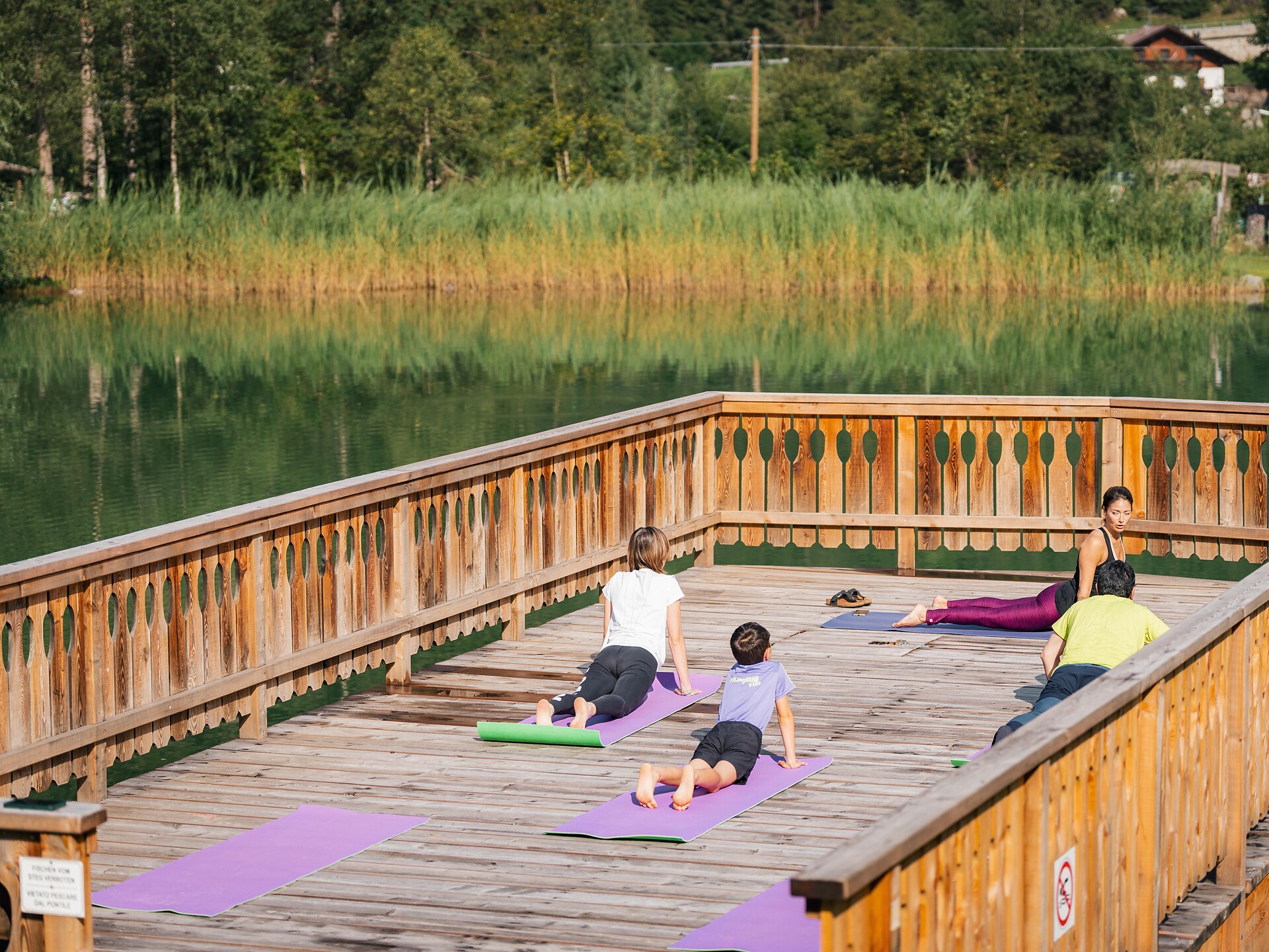 Yoga presso il laghetto di pesca: Risveglio Muscolare Rasun Anterselva 1 suedtirol.info