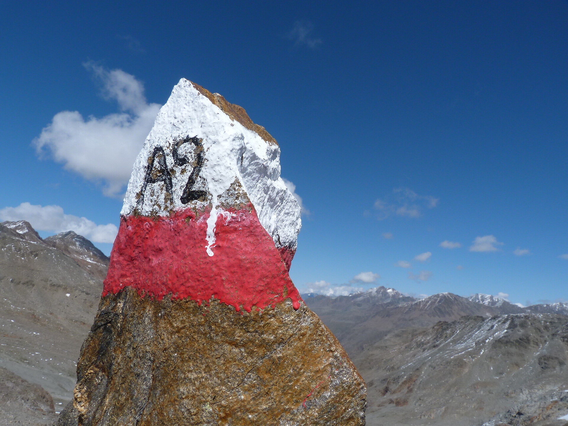 Marcatura lungo il sentiero