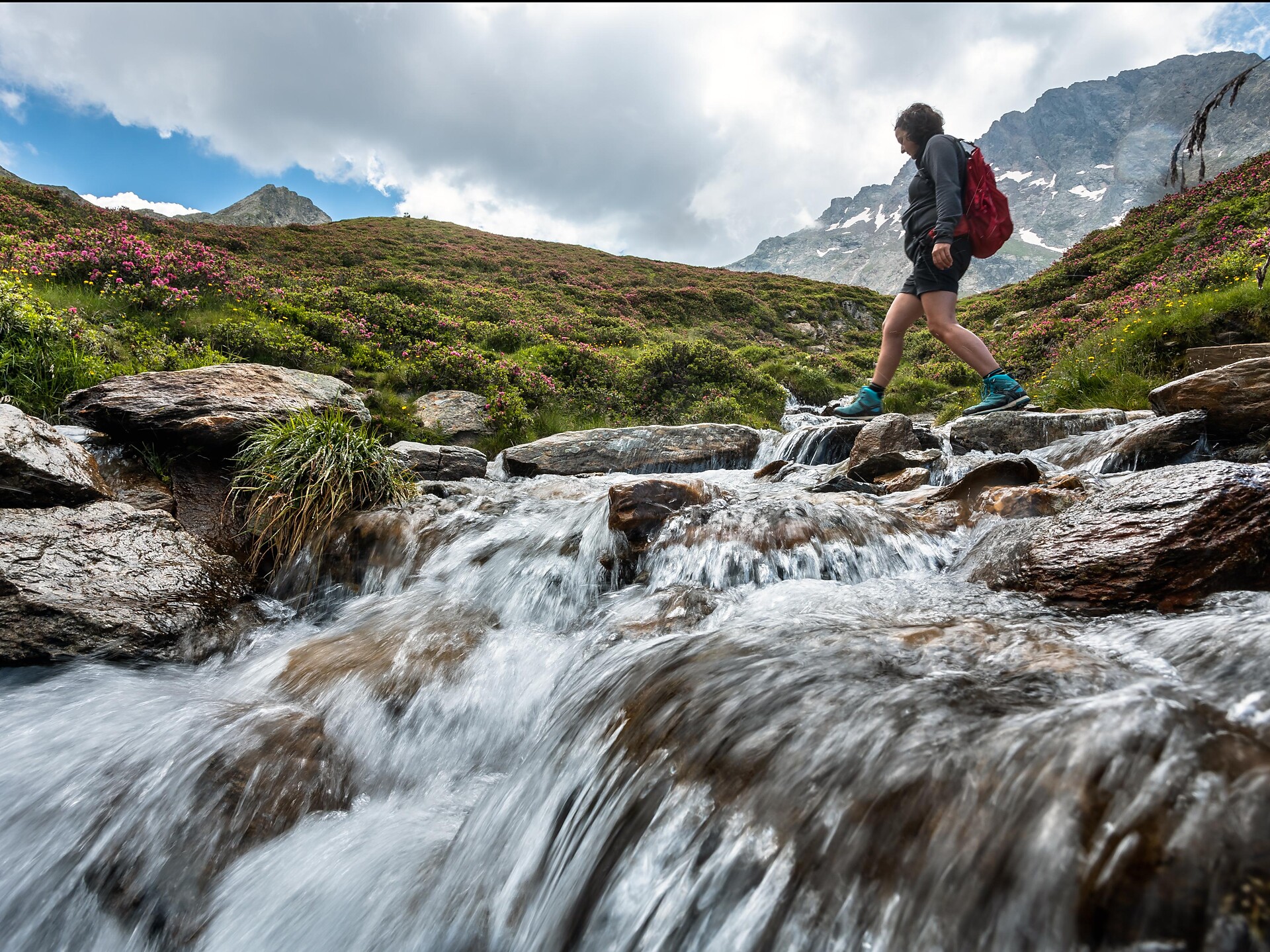 Auf dem Europäischen Fernwanderweg „E5“ zur Hintereggalm Schenna 4 suedtirol.info