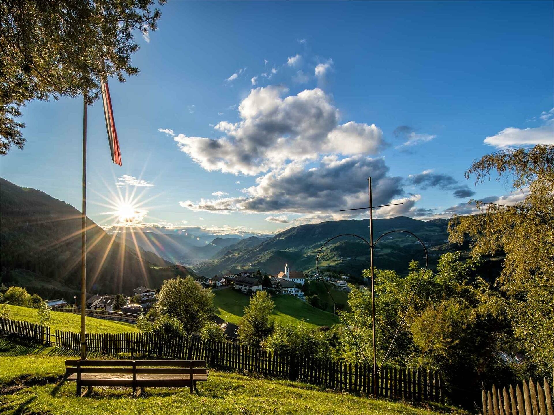 Vista dal Pstosser Bühl su Collepietra