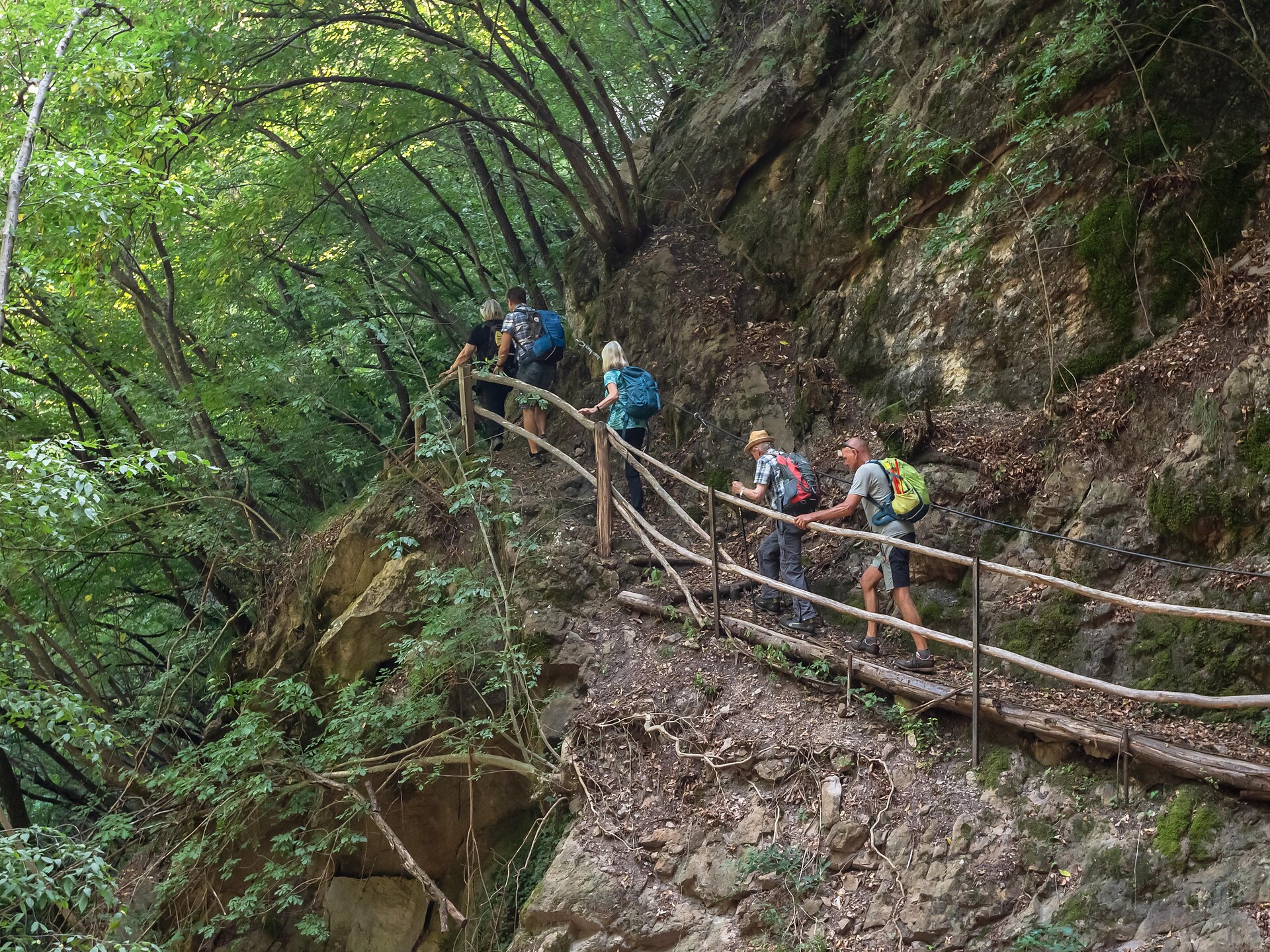 In cammino sul sentiero Rittersteig