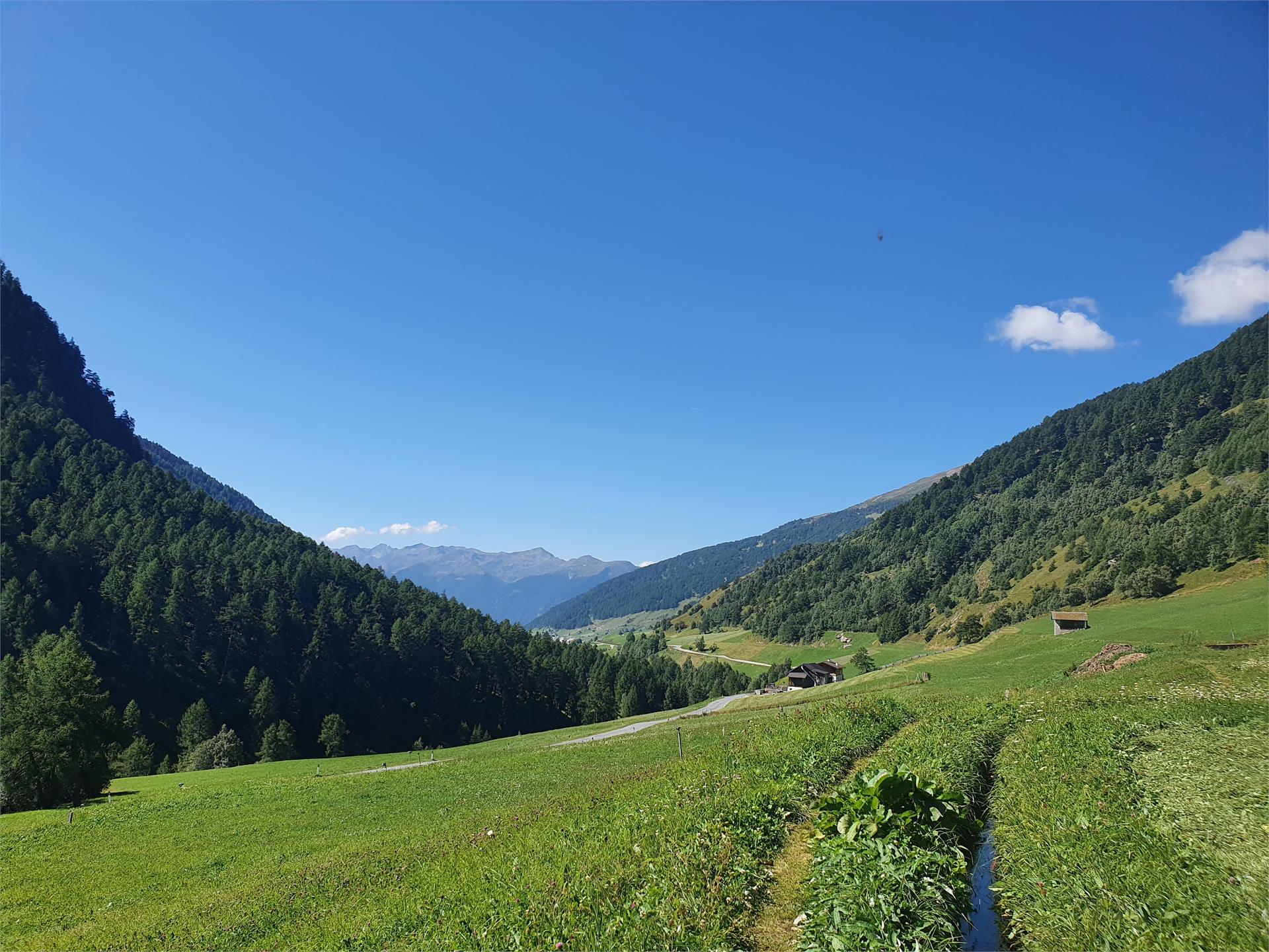 "Ackerwaal" irrigation channel path Mals/Malles 3 suedtirol.info